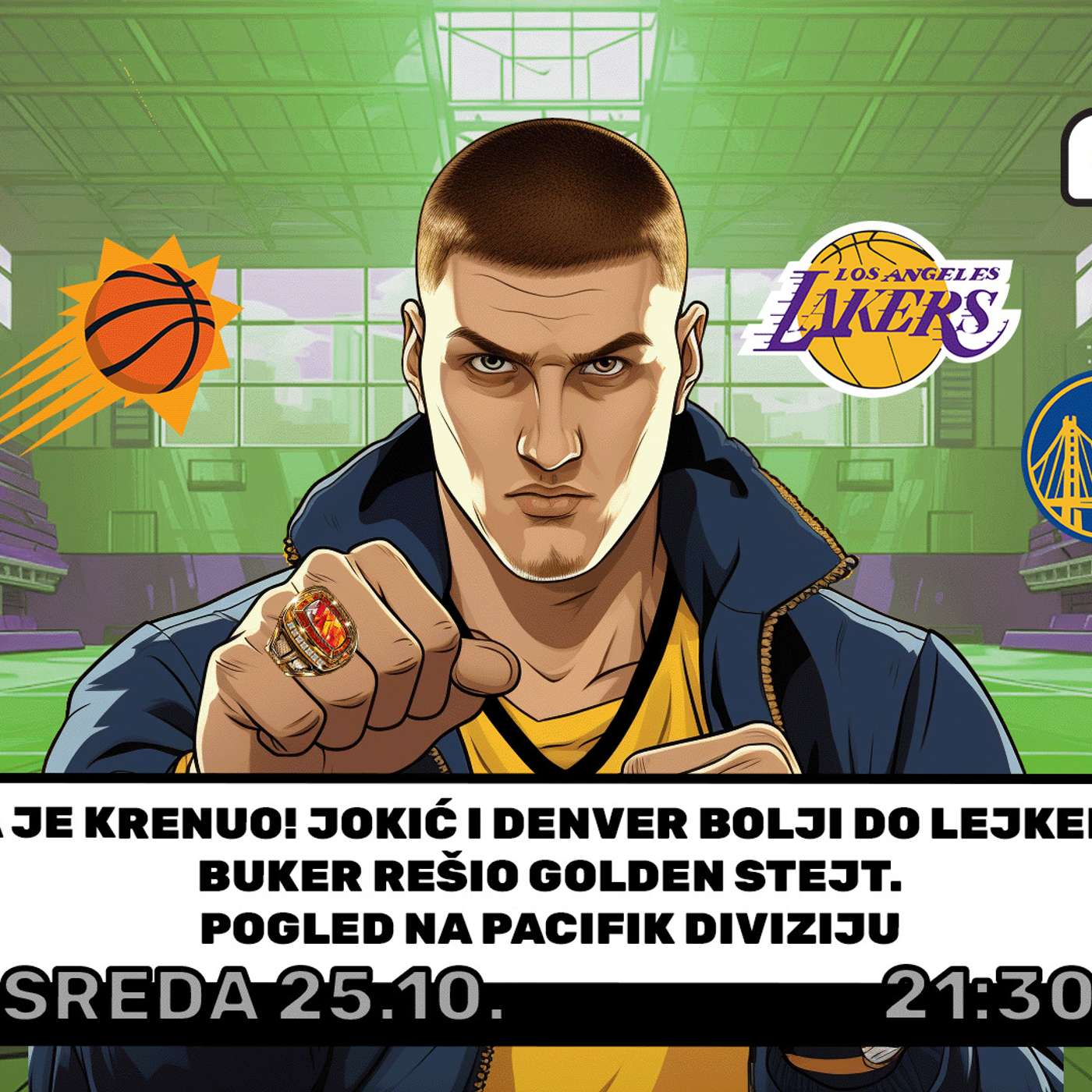 1 na 1 No. 51 | NBA JE KRENUO! JOKIĆ I DENVER BOLJI DO LEJKERSA | POGLED NA PACIFIK DIVIZIJU episode artwork