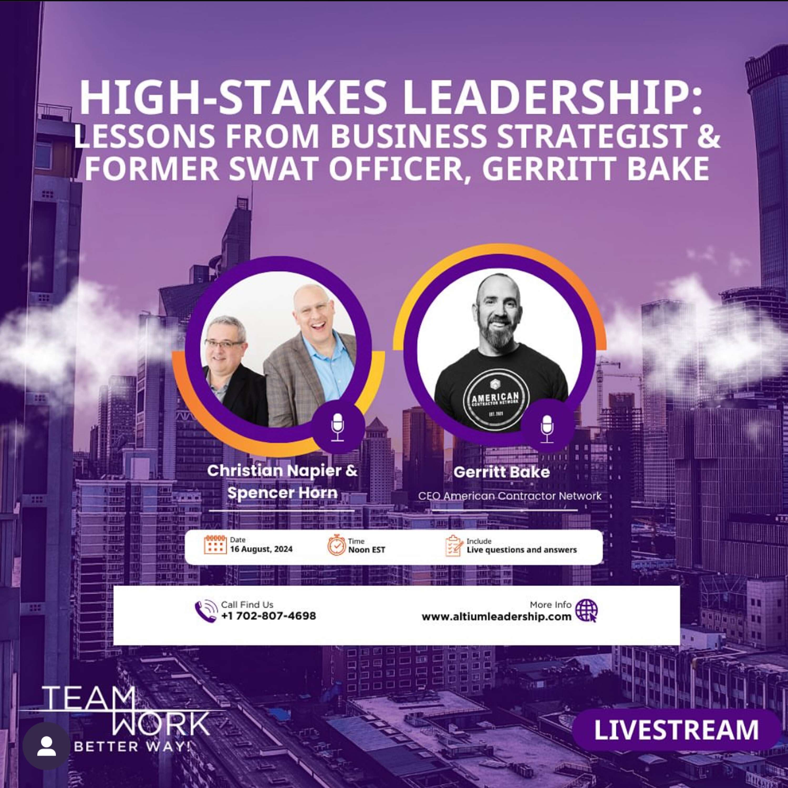 High-Stakes Leadership: Lessons from High-Pressure Roles - podcast episode cover