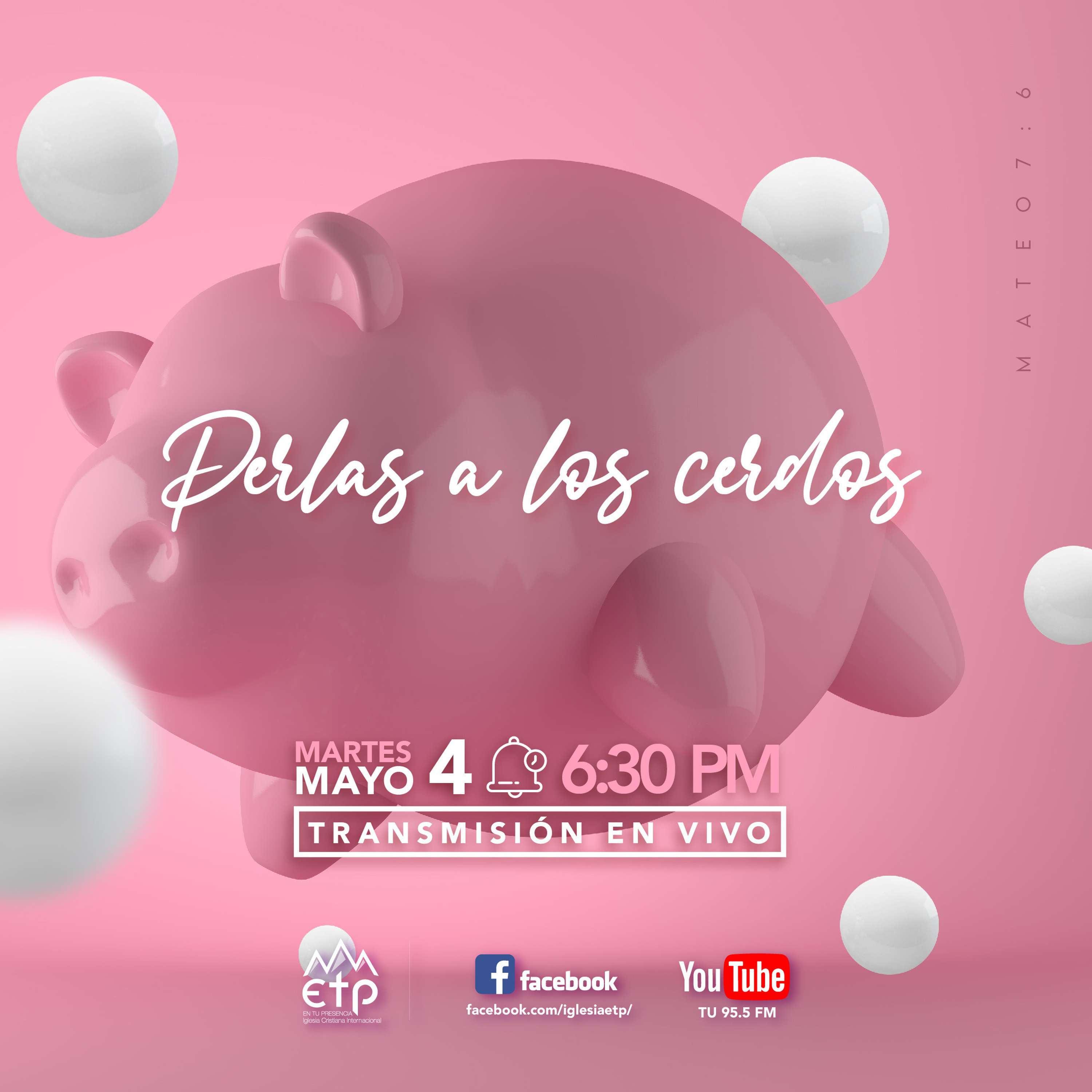 Charlas Pastores Luis Salas y Jeannette Noguera, Iglesia ETP
