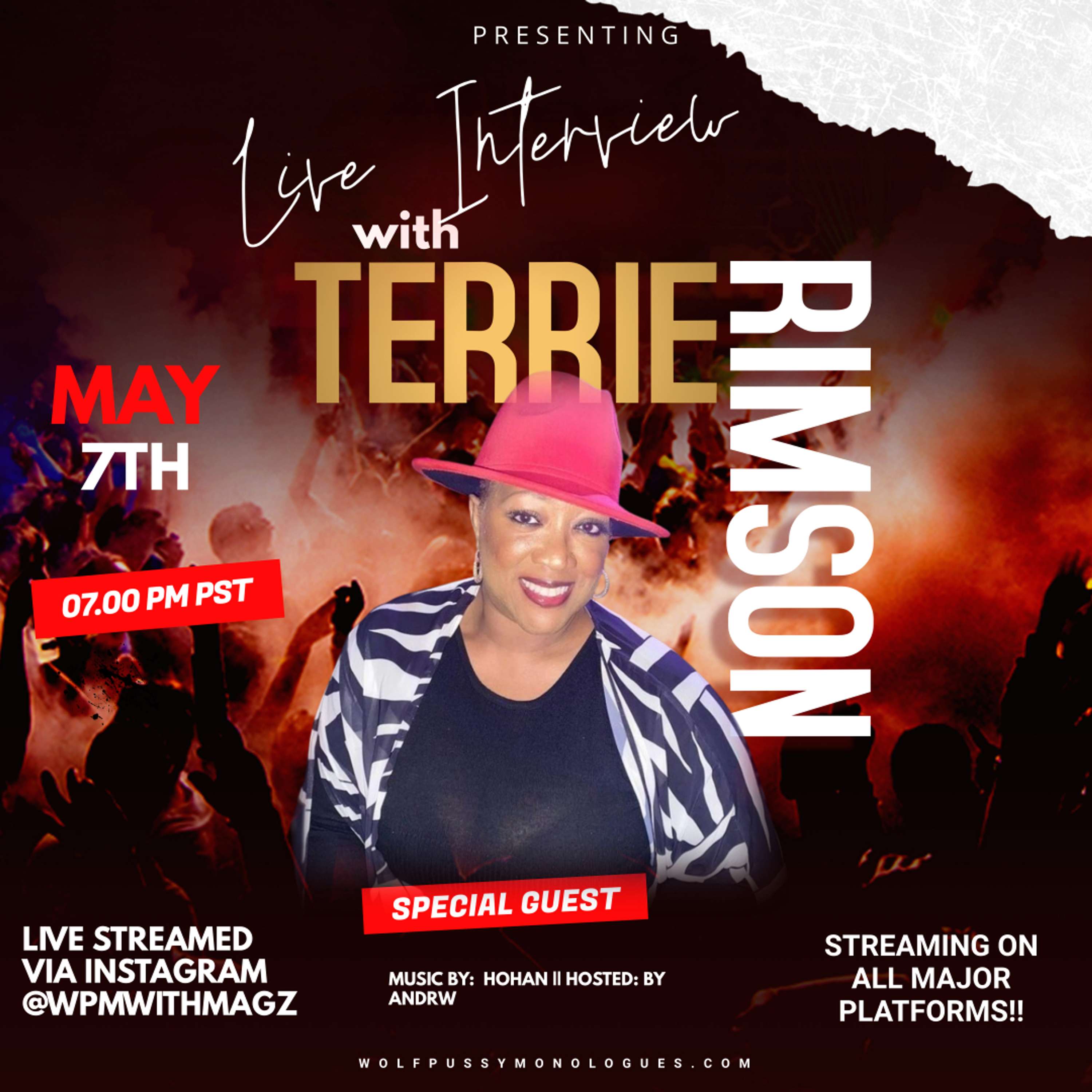 LIVE INTERVIEW WITH TERRIE RIMSON