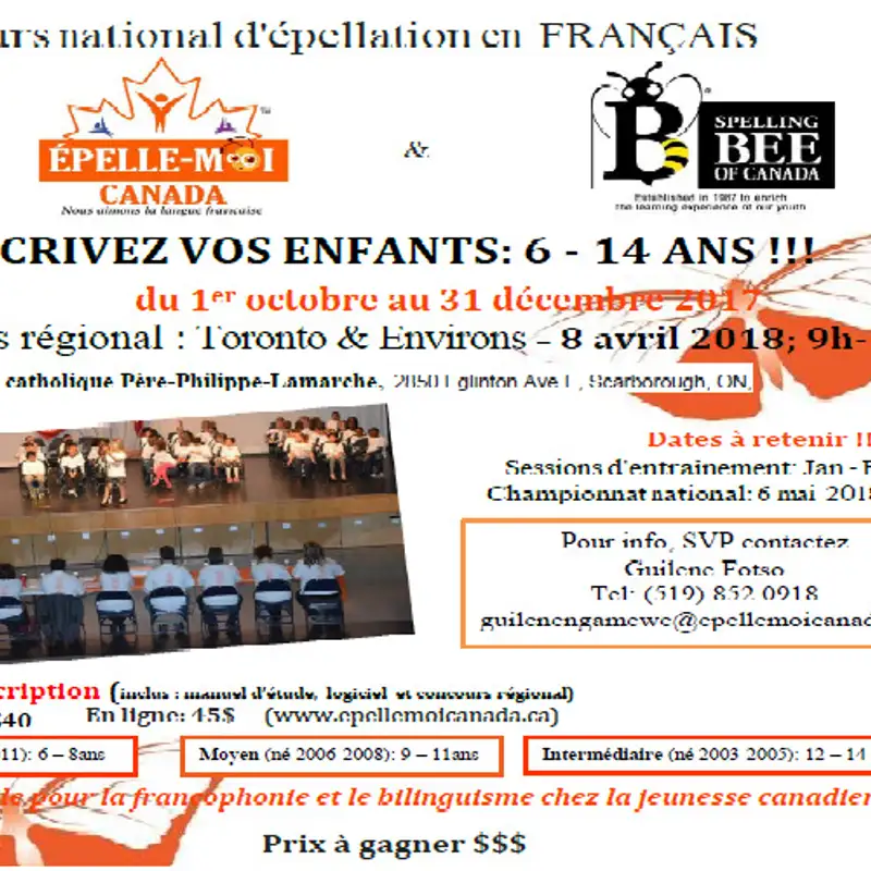 ÉPELLE-MOI CANADA, un concours national d’épellation en français
