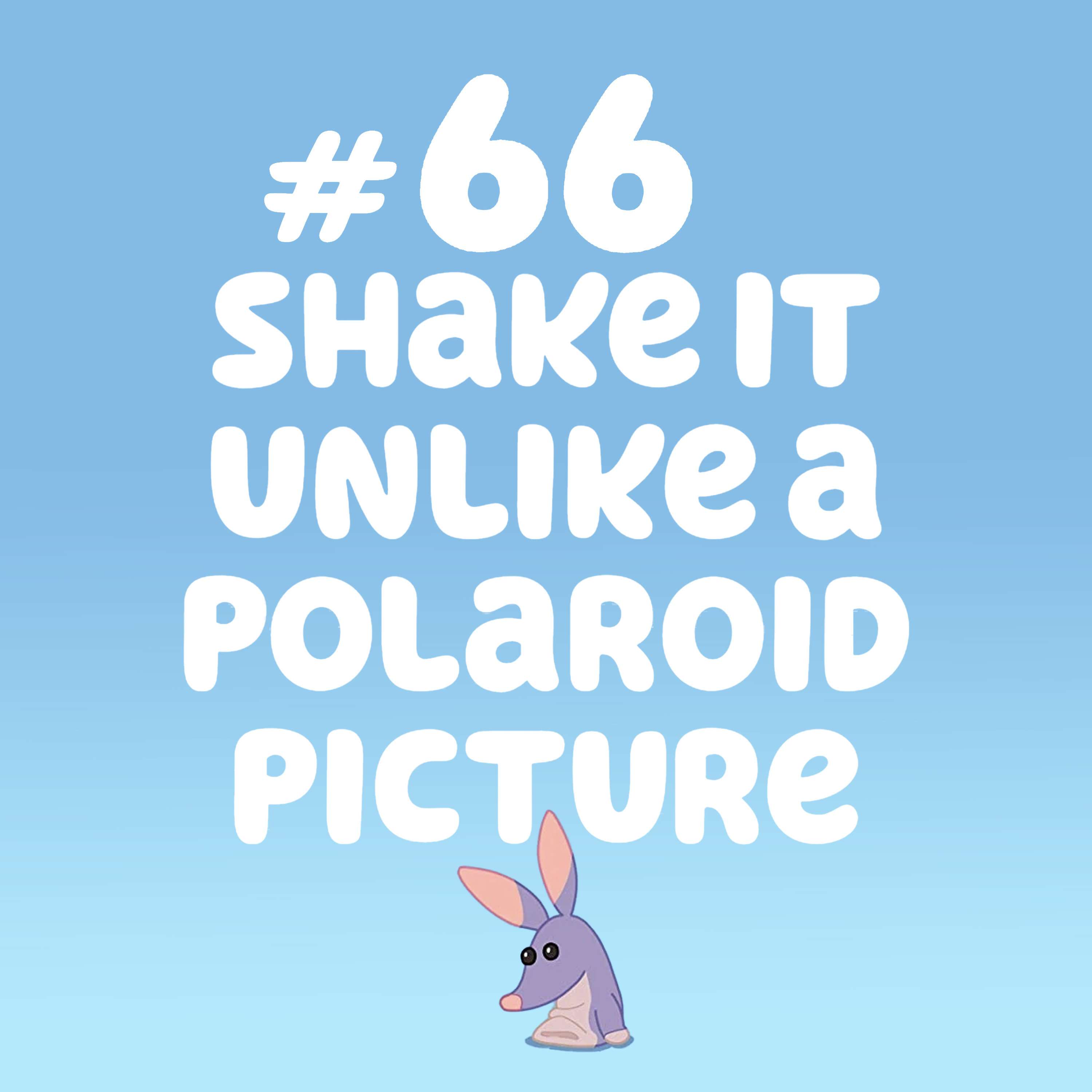 Shake It Unlike A Polaroid Picture (Bob Bilby)