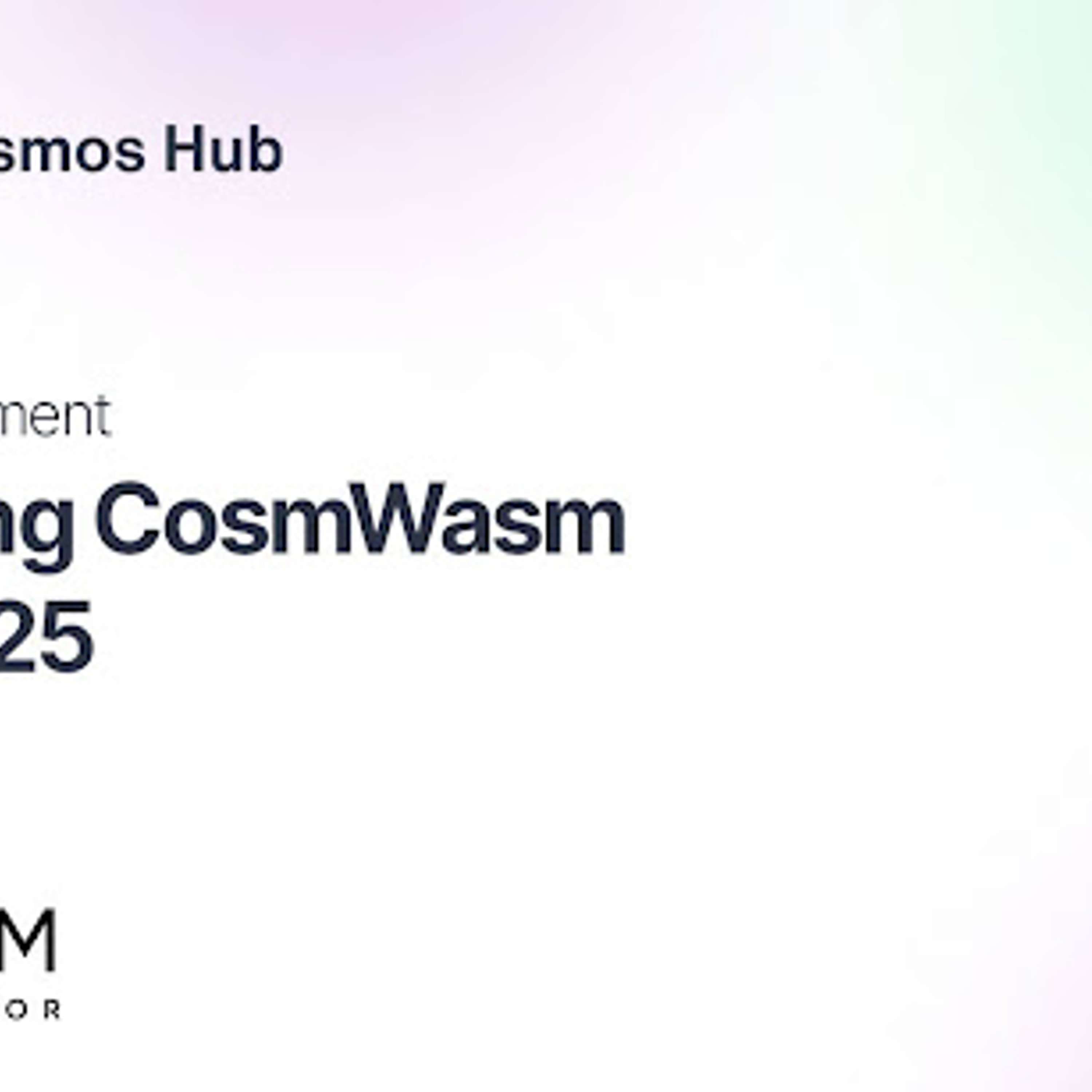 Atom Accelerator Puts Weight Behind CosmWasm Coalition, Offers Matching Funding With Neutron