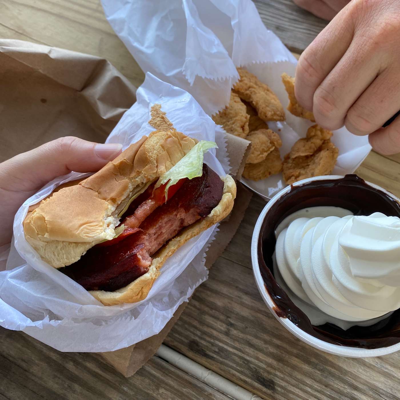 Fried Bologna Sandwich