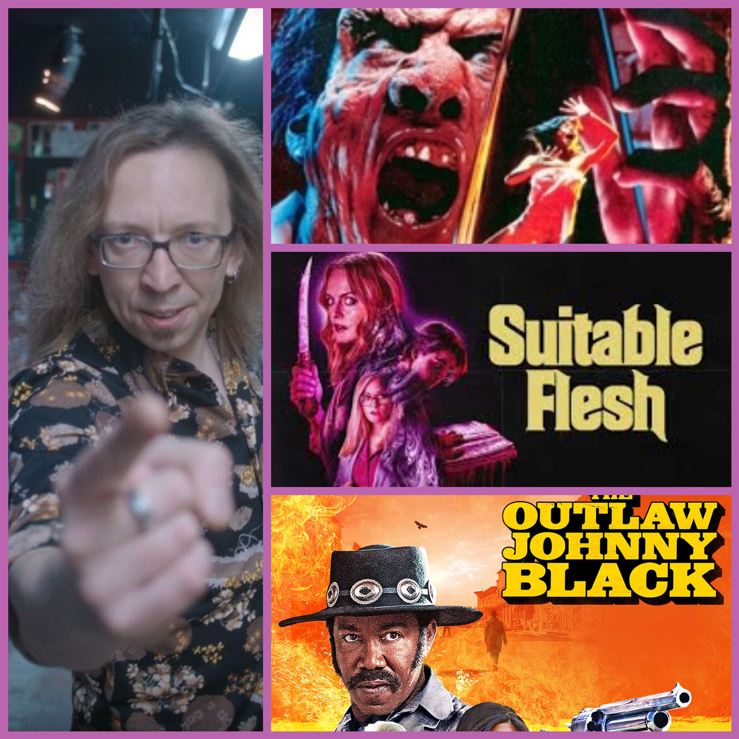 KEVIN MARTIN (The Lobby DVD Shop) Outlaw Johnny Black, Suitable Flesh and Clive Barker's Underworld