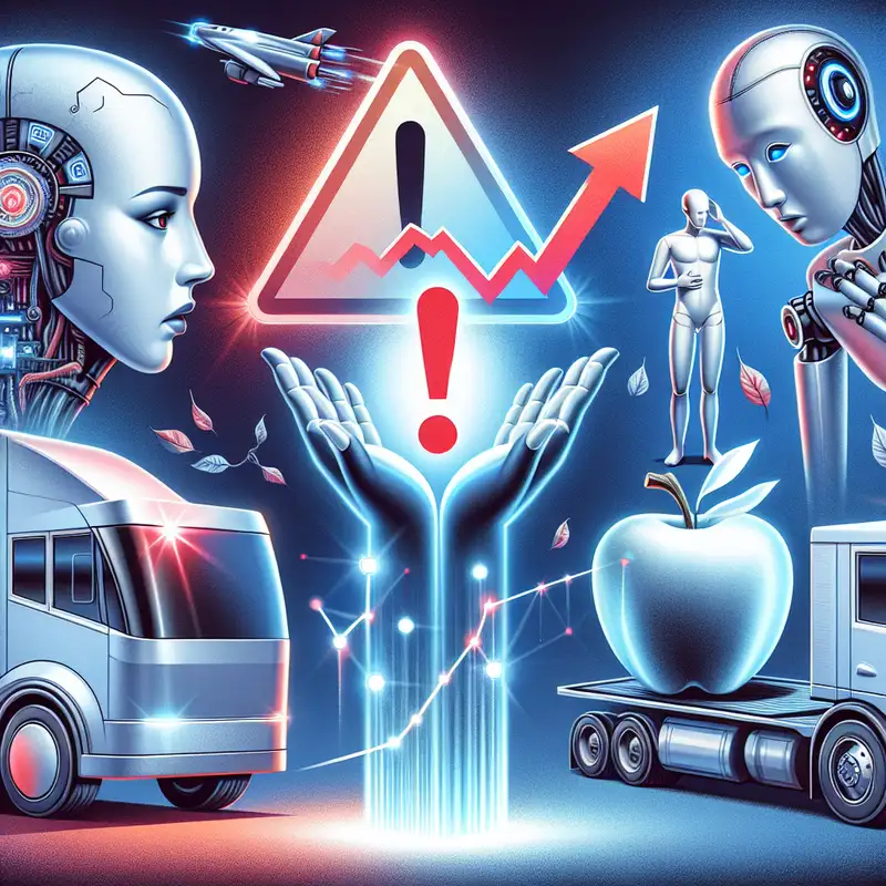 "Cybertruck Recall by Tesla, Rivian's Boost from Volkswagen Investment, OpenAI's macOS App and Access Ban, Nvidia's Market Drop, and the Ethical Implications of AI Grief Bots in 'Eternal You'"