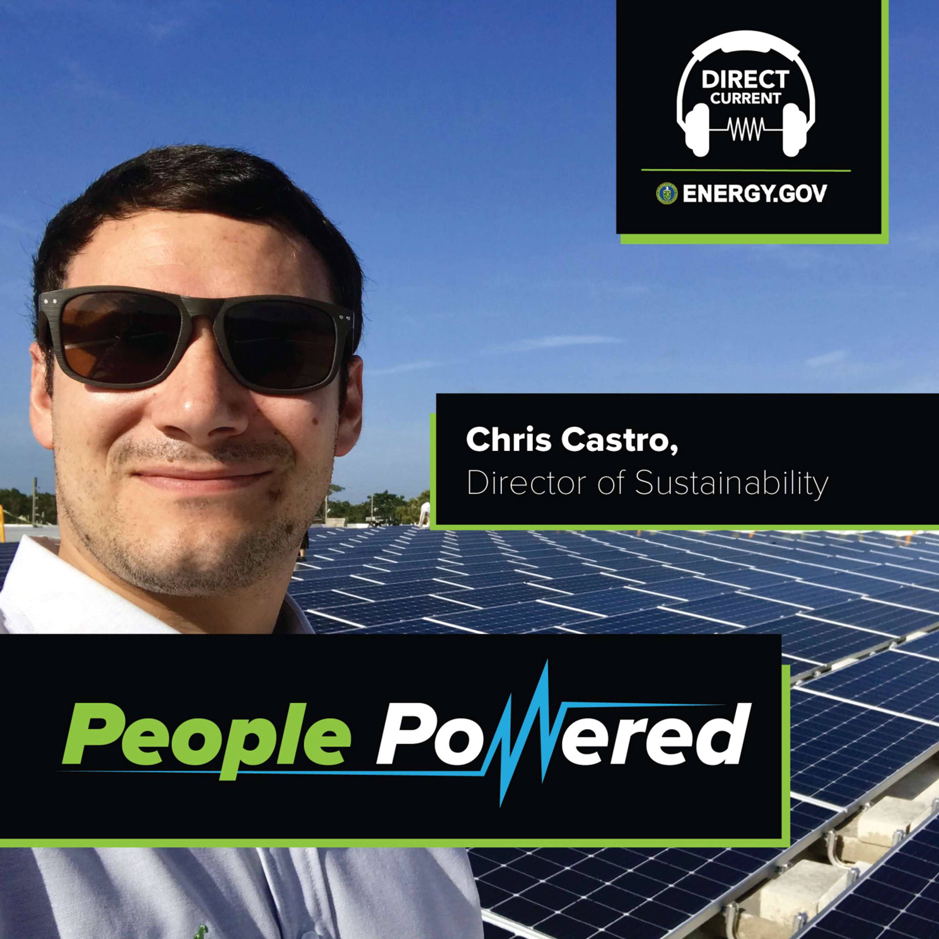 cover of episode People Powered: Chris Castro, Director of Sustainability