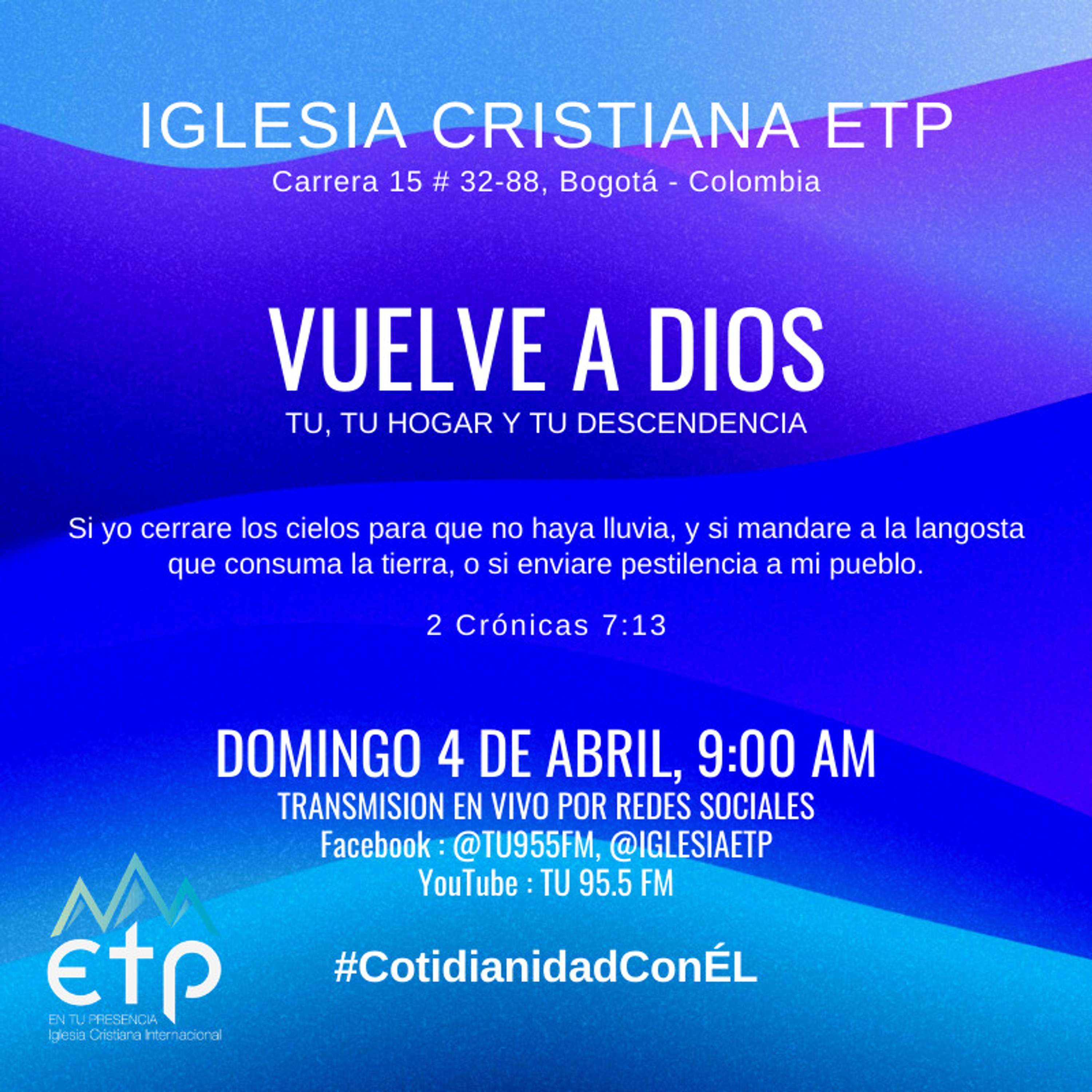 Charlas Pastores Luis Salas y Jeannette Noguera, Iglesia ETP