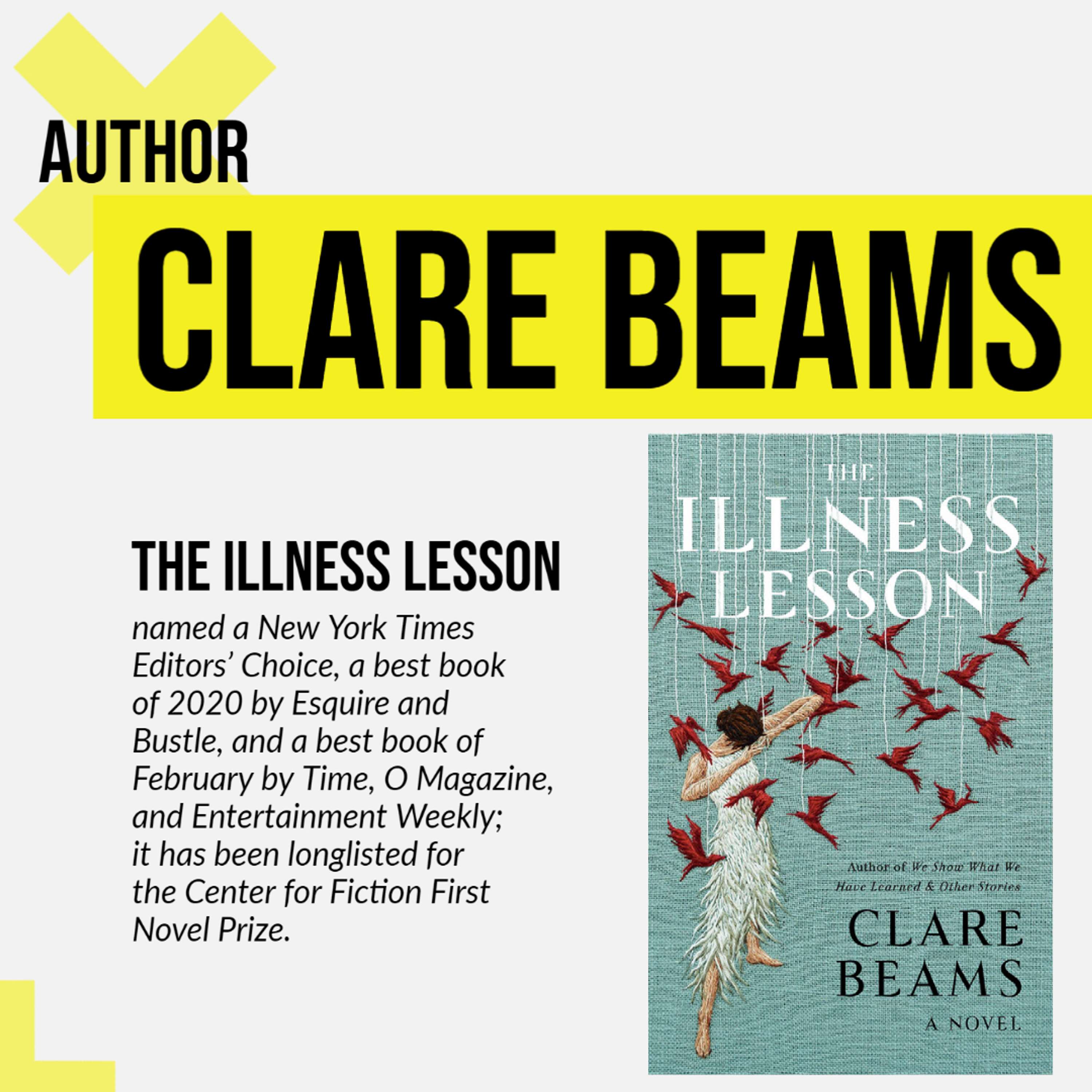 042 - Clare Beams - Author of The Illness Lesson - podcast episode cover