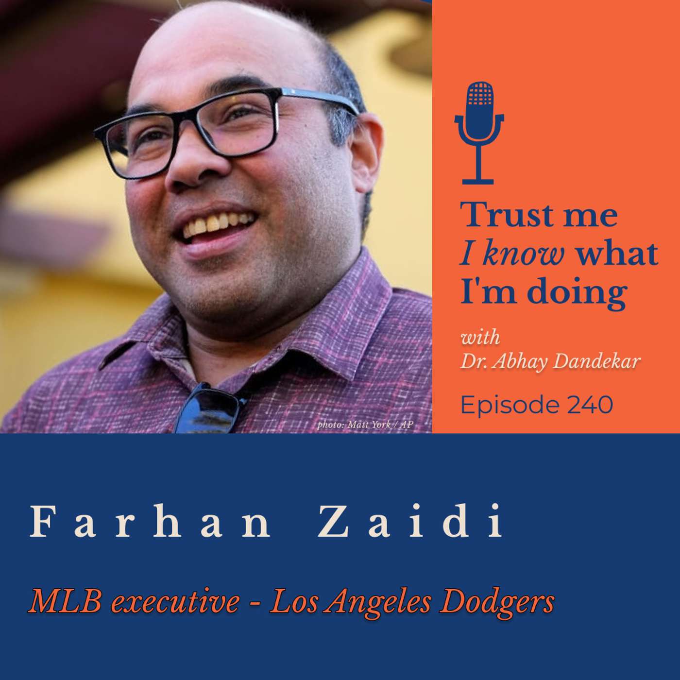 Farhan Zaidi... on being a Major League Baseball executive