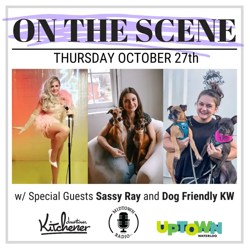 October 27, 2022: Burlesque performer SASSY RAY and DOG FRIENDLY KW's Mackenzie and Kersty LIVE @ Sugar Run Speakeasy 