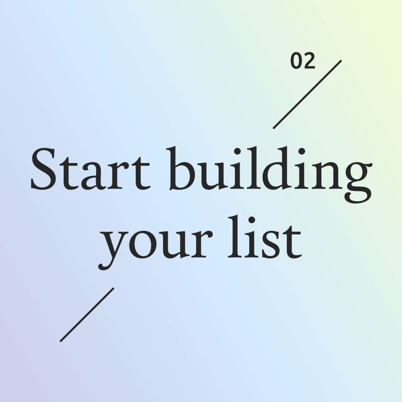 SPA Lesson 02: Start building your list episode artwork