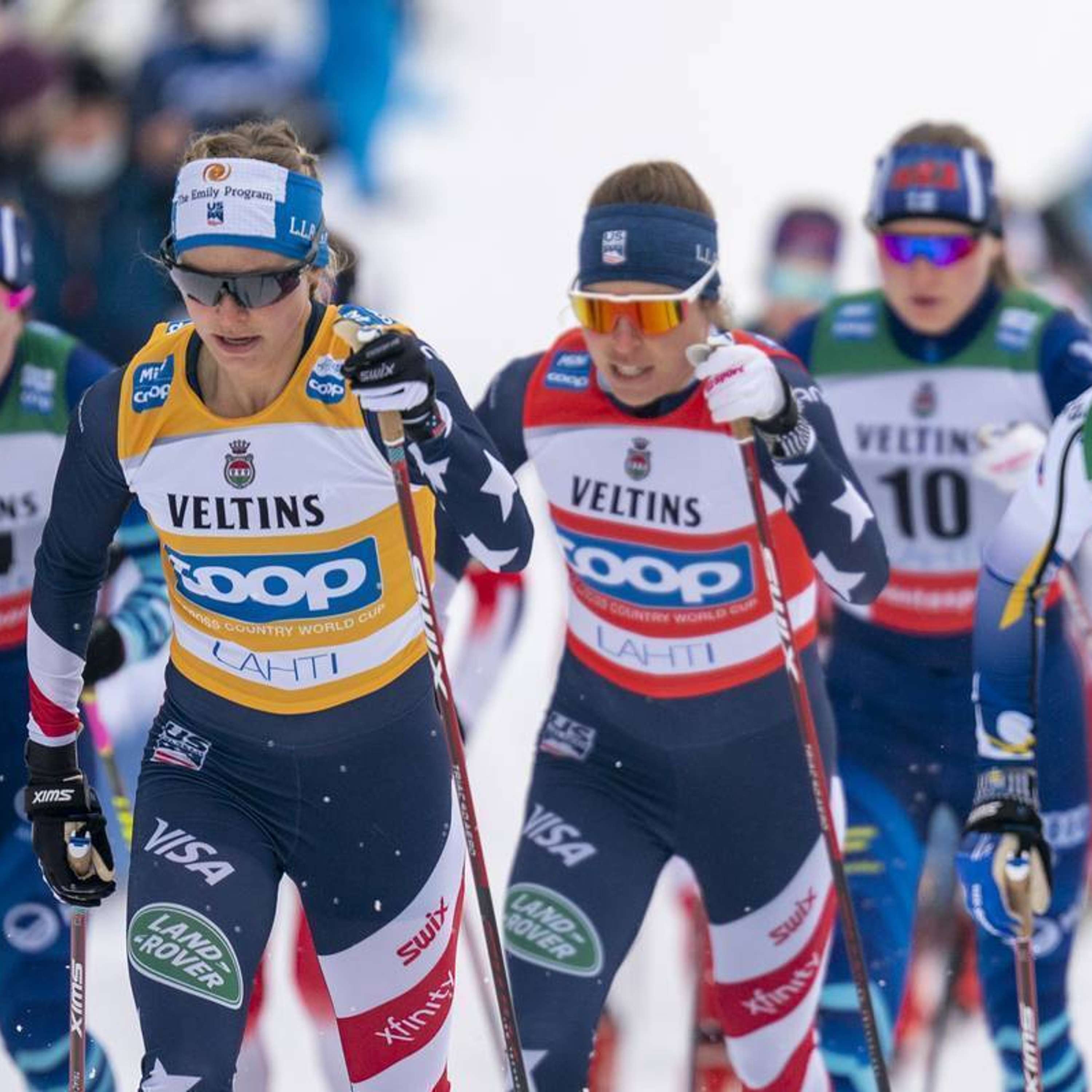 Jessie Diggins: Post-Race Interview from the Lahti, Finland Skiathlon