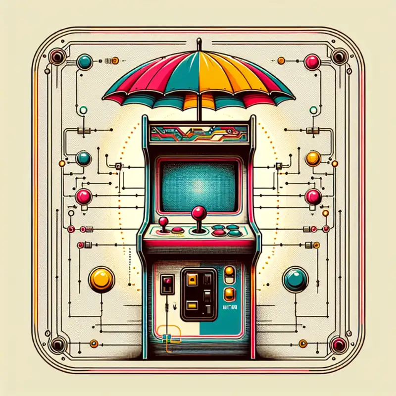 Reviving Retro Magic with the Umbrella Arcade Machine