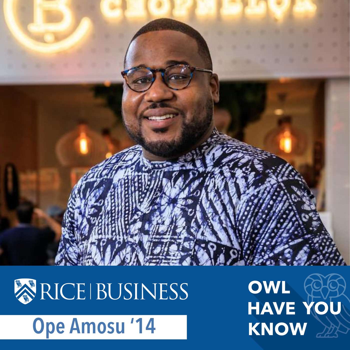 A Culinary Creative in the Houston Community feat. Ope Amosu '14