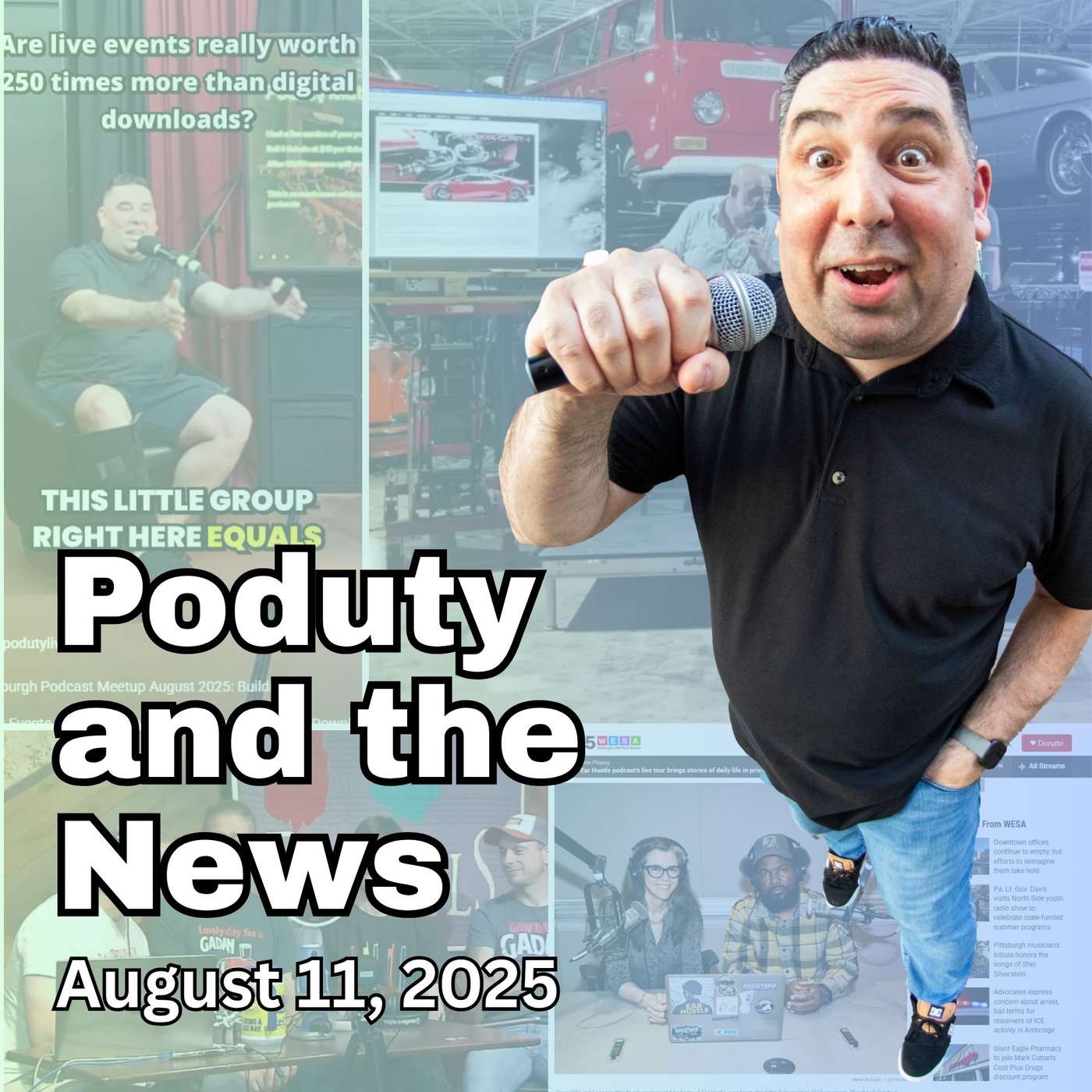 Poduty and the News.  Live Podcast News You Can Use!