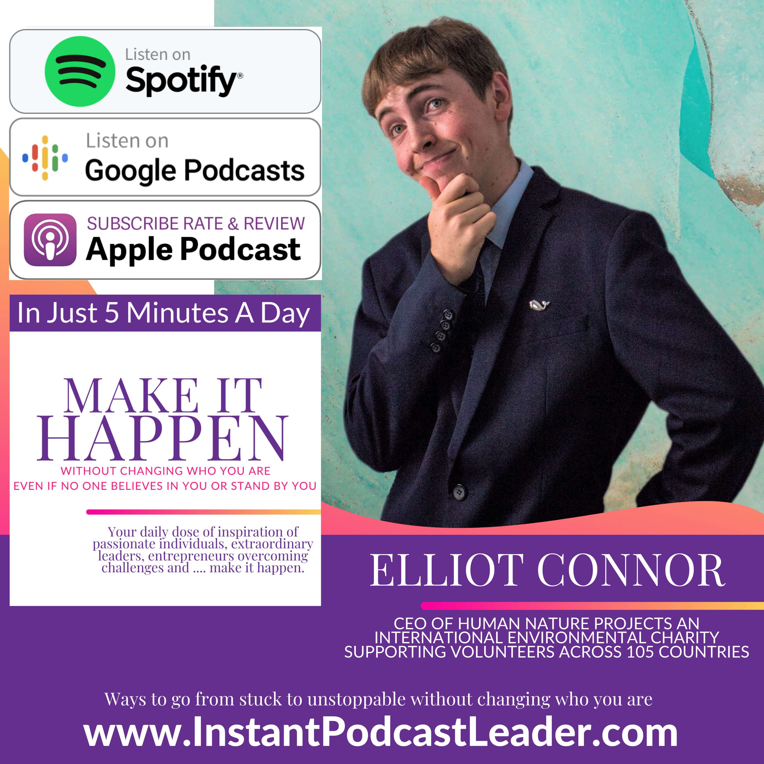 MIH EP43 Elliot Connor CEO of Human Nature Projects an international environmental charity supporting volunteers across 105 countries