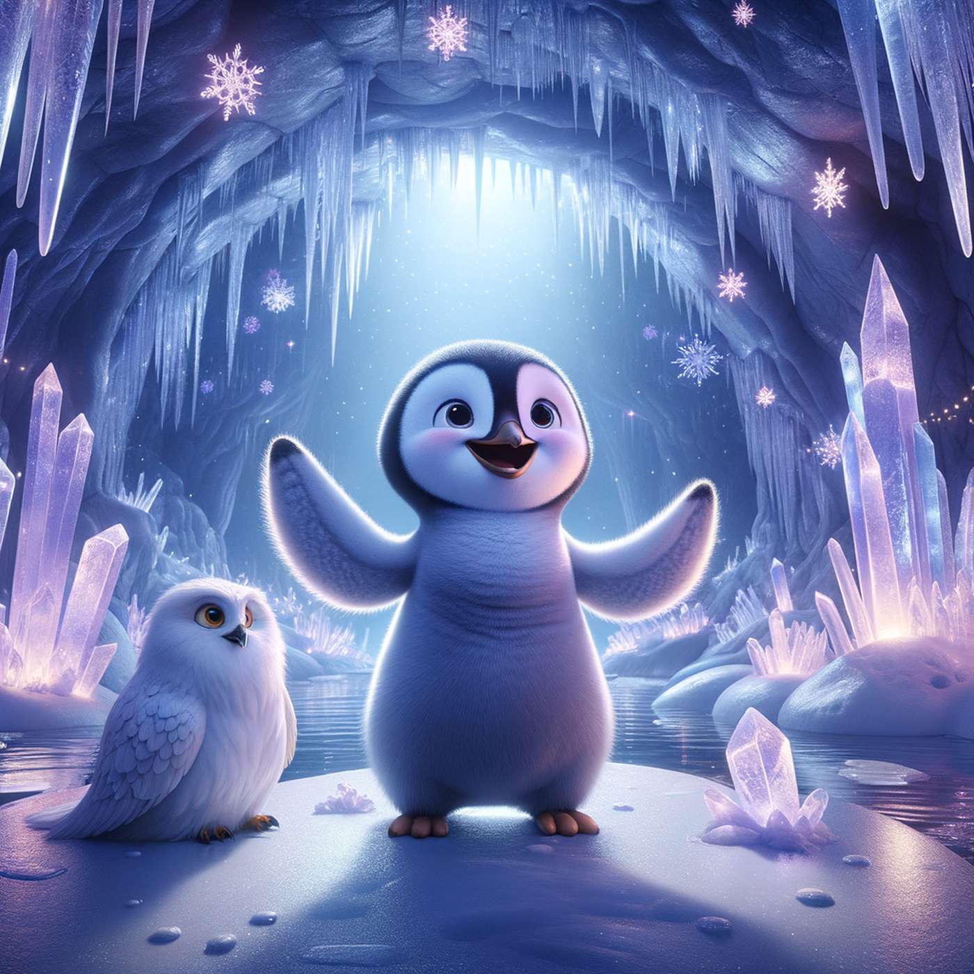 La helada aventura del pingüino