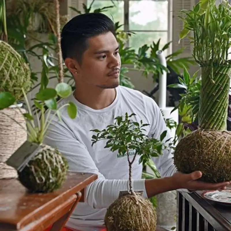Cultivating Nature's Artistry: Exploring Kokedama with Danvic Celebrado Royer