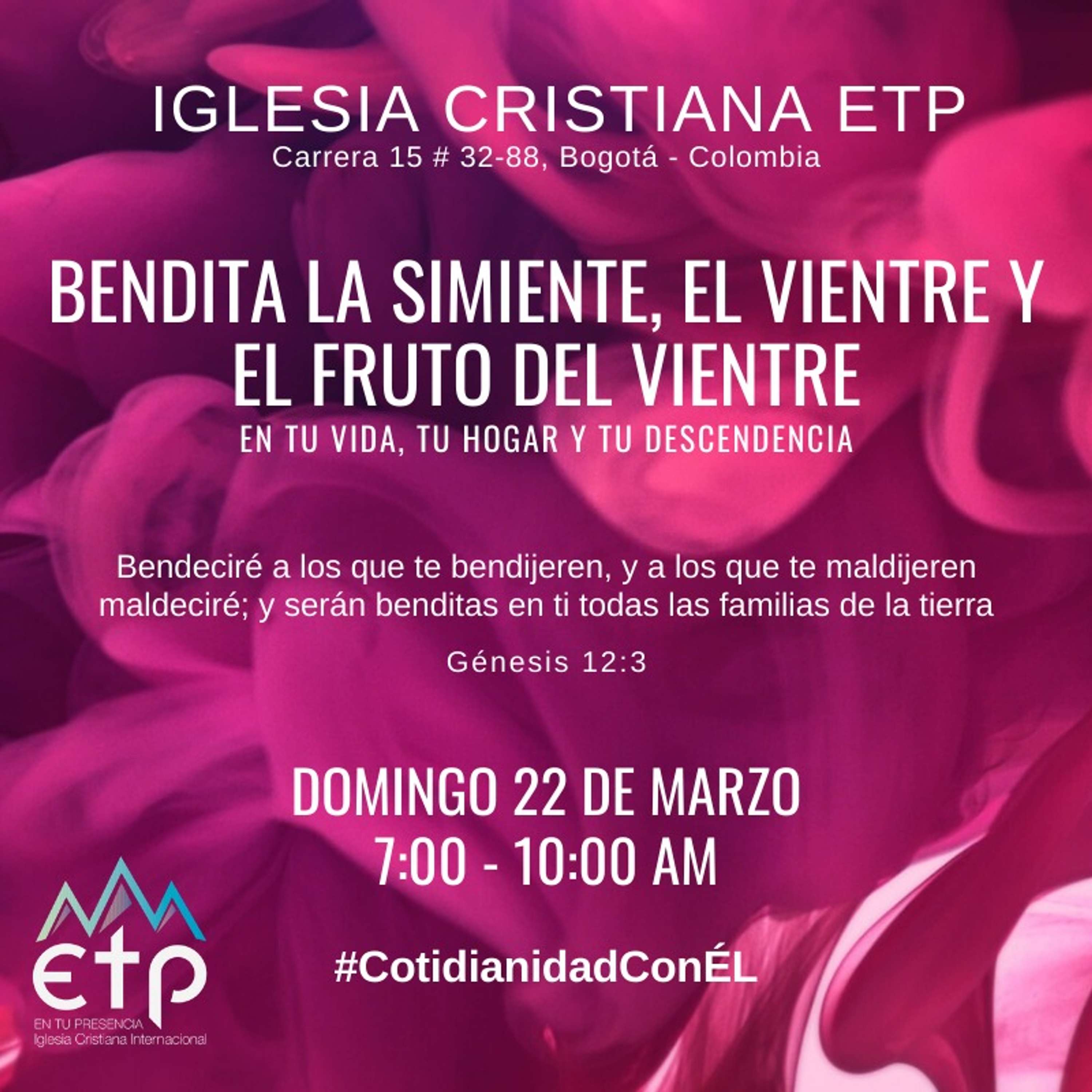 Charlas Pastores Luis Salas y Jeannette Noguera, Iglesia ETP
