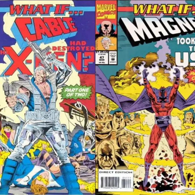 What if Cable had destroyed the X-Men & Magneto took over the USA? (From Marvel Comics What If #46-47)