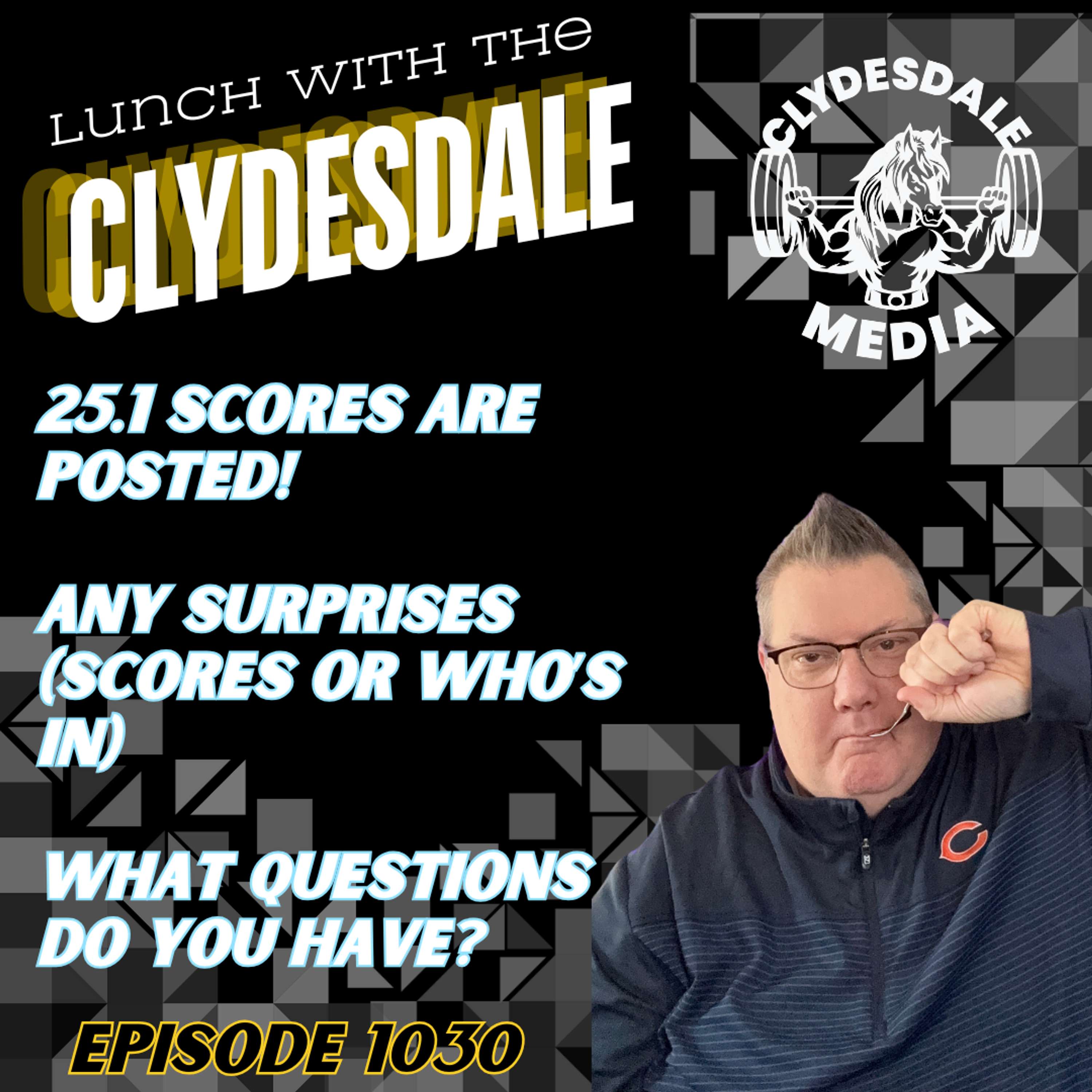 Lunch With The Clydesdale - Leaderboard is Populated!