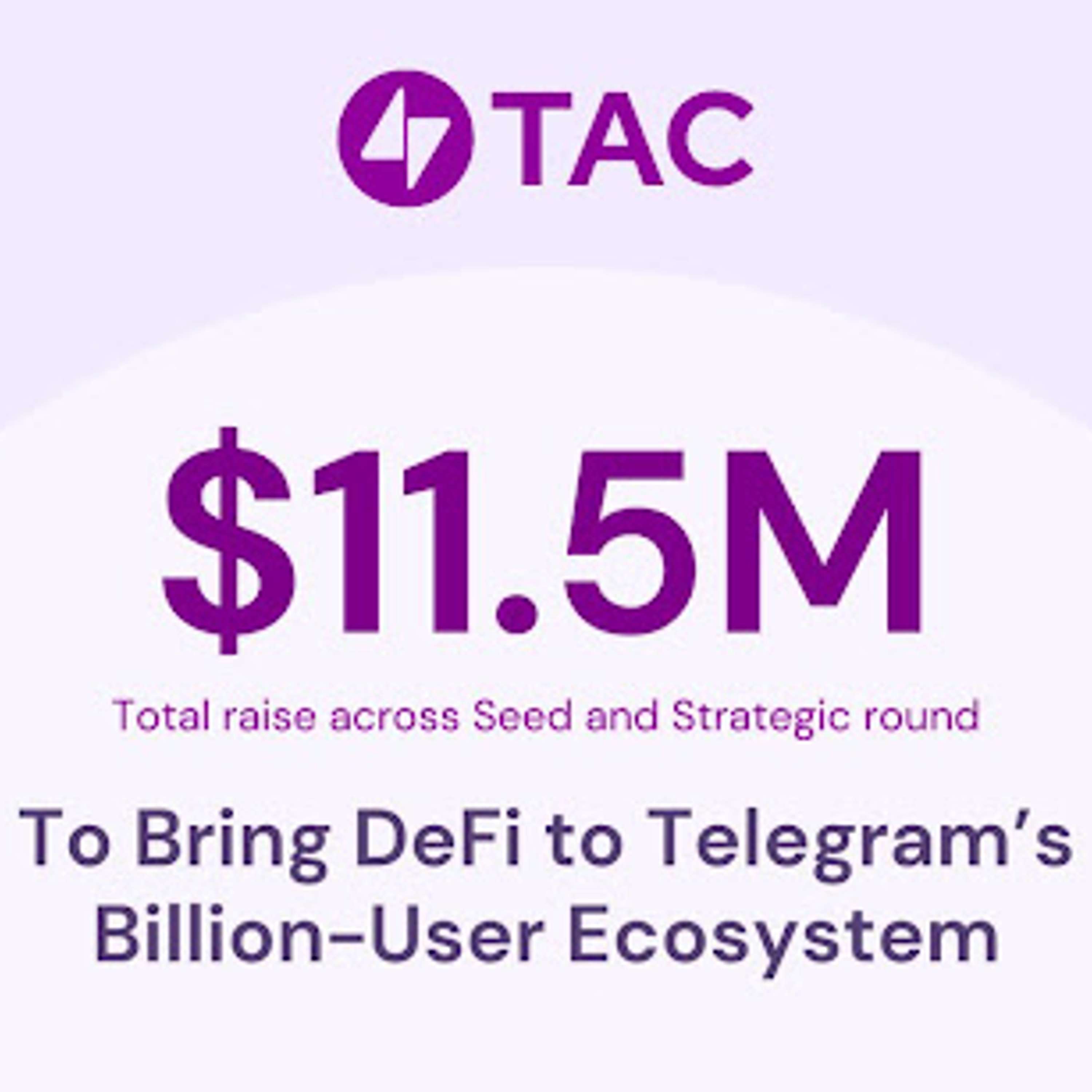 TAC Raises $11.5M To Bring DeFi To Telegram’s Billion-User Ecosystem