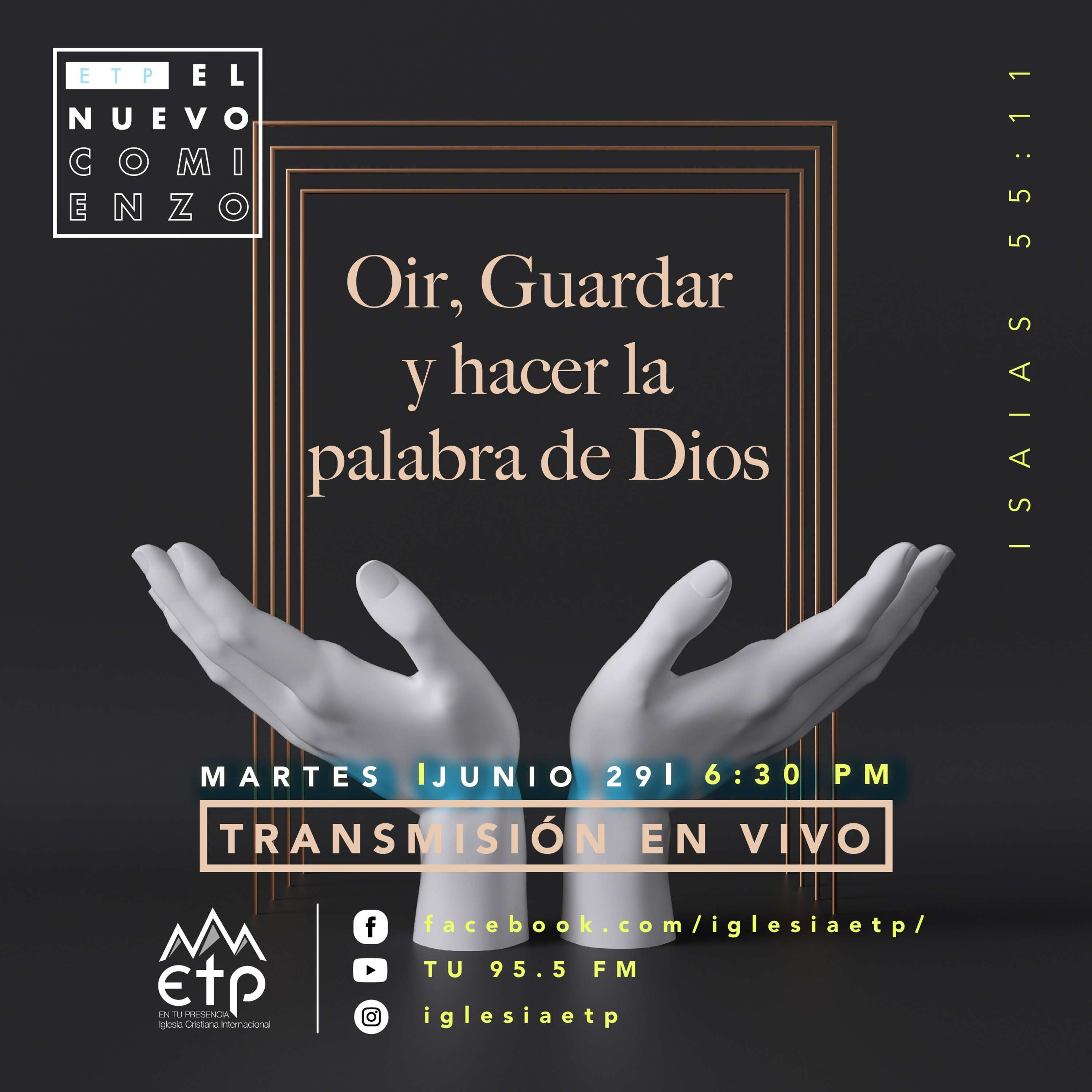 Charlas Pastores Luis Salas y Jeannette Noguera, Iglesia ETP