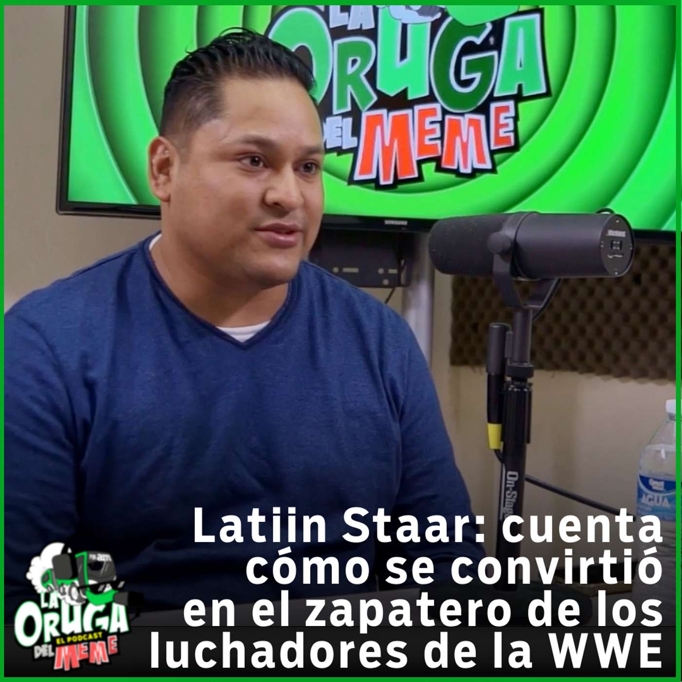 @latiinstaarmx, luchador de León que hace las botas de Randy Orton y otros en la WWE