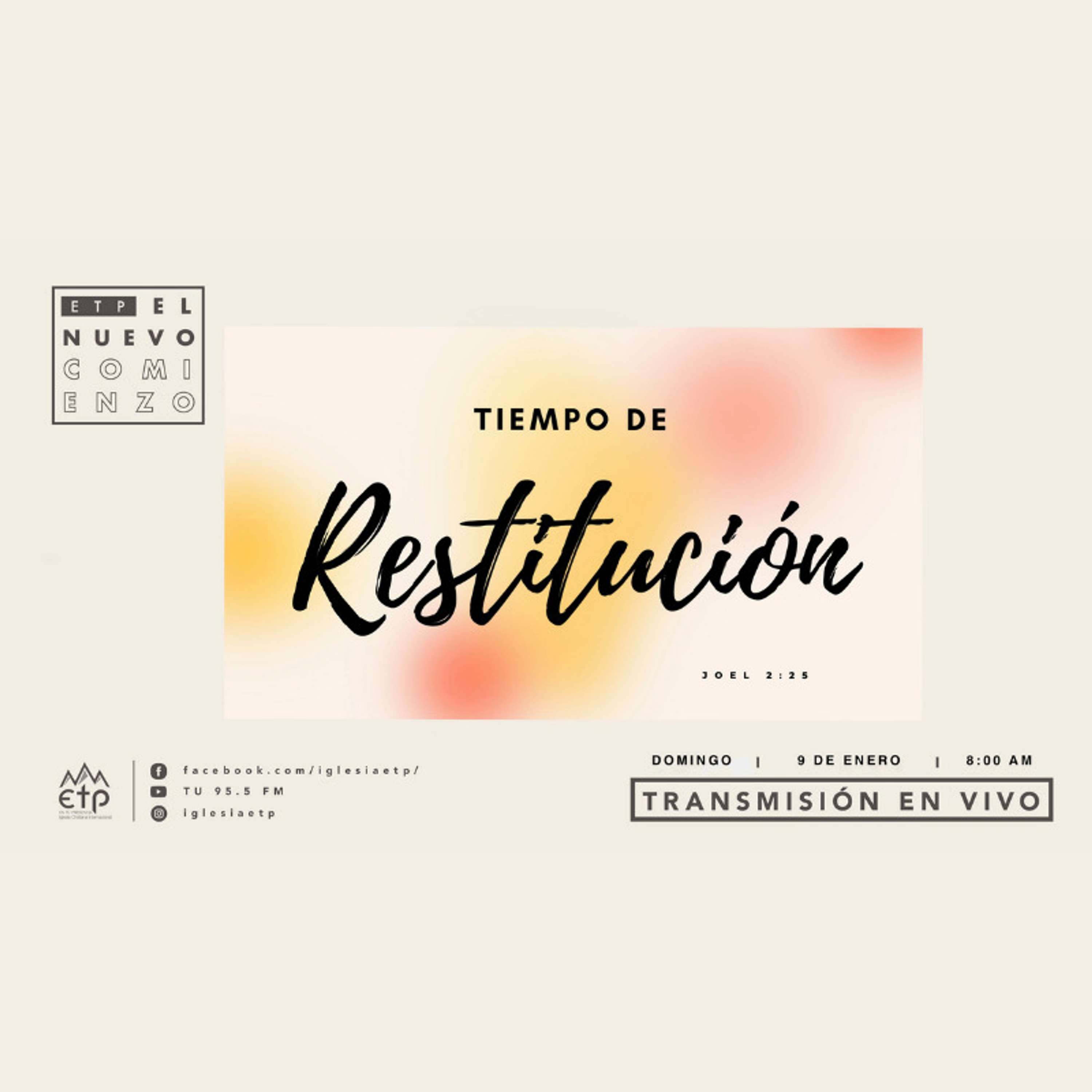 Tiempo de Restitución para tu vida, tu familia y tu descendencia