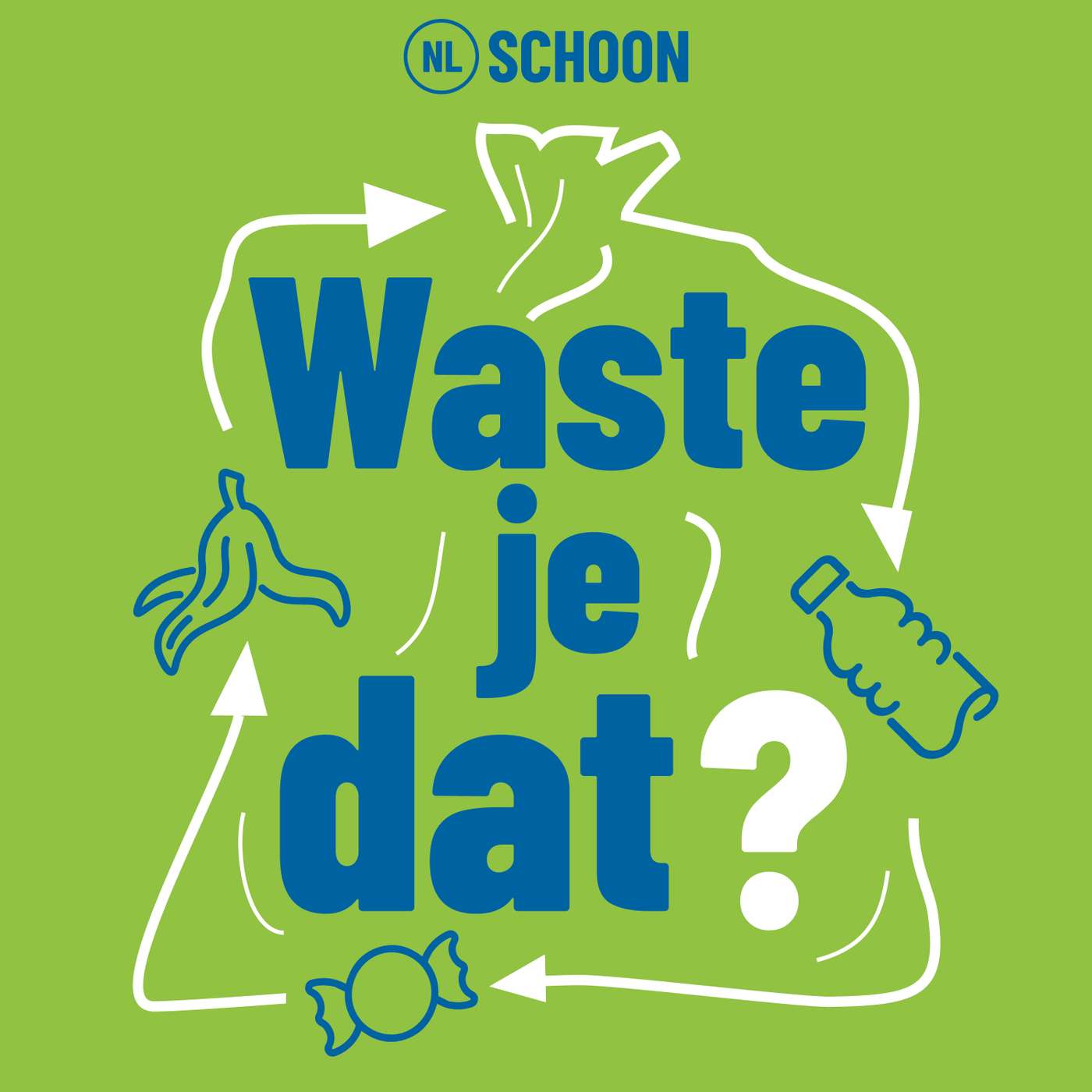 Het plastic flesje