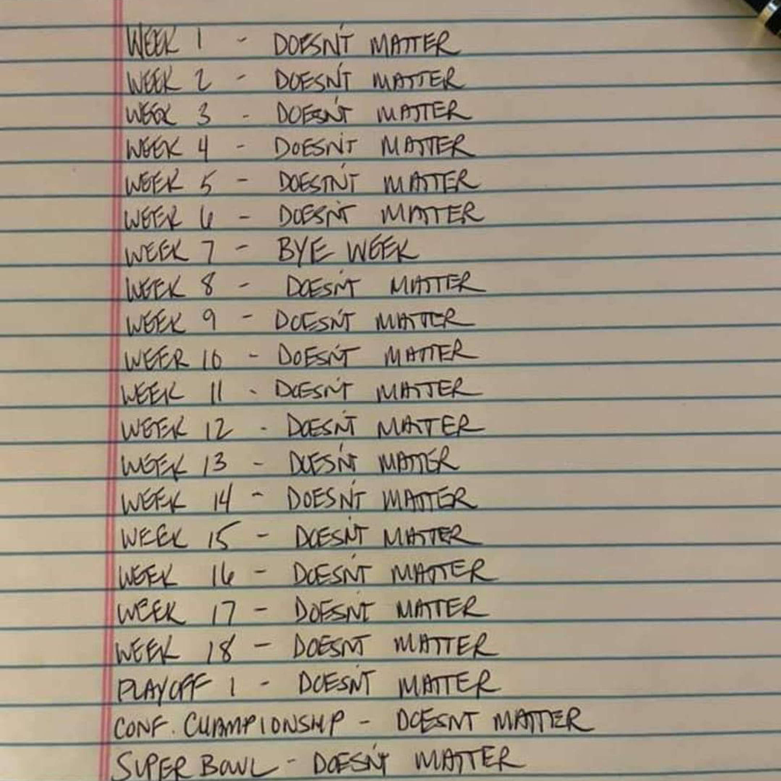 Funny Version of Schedule Release