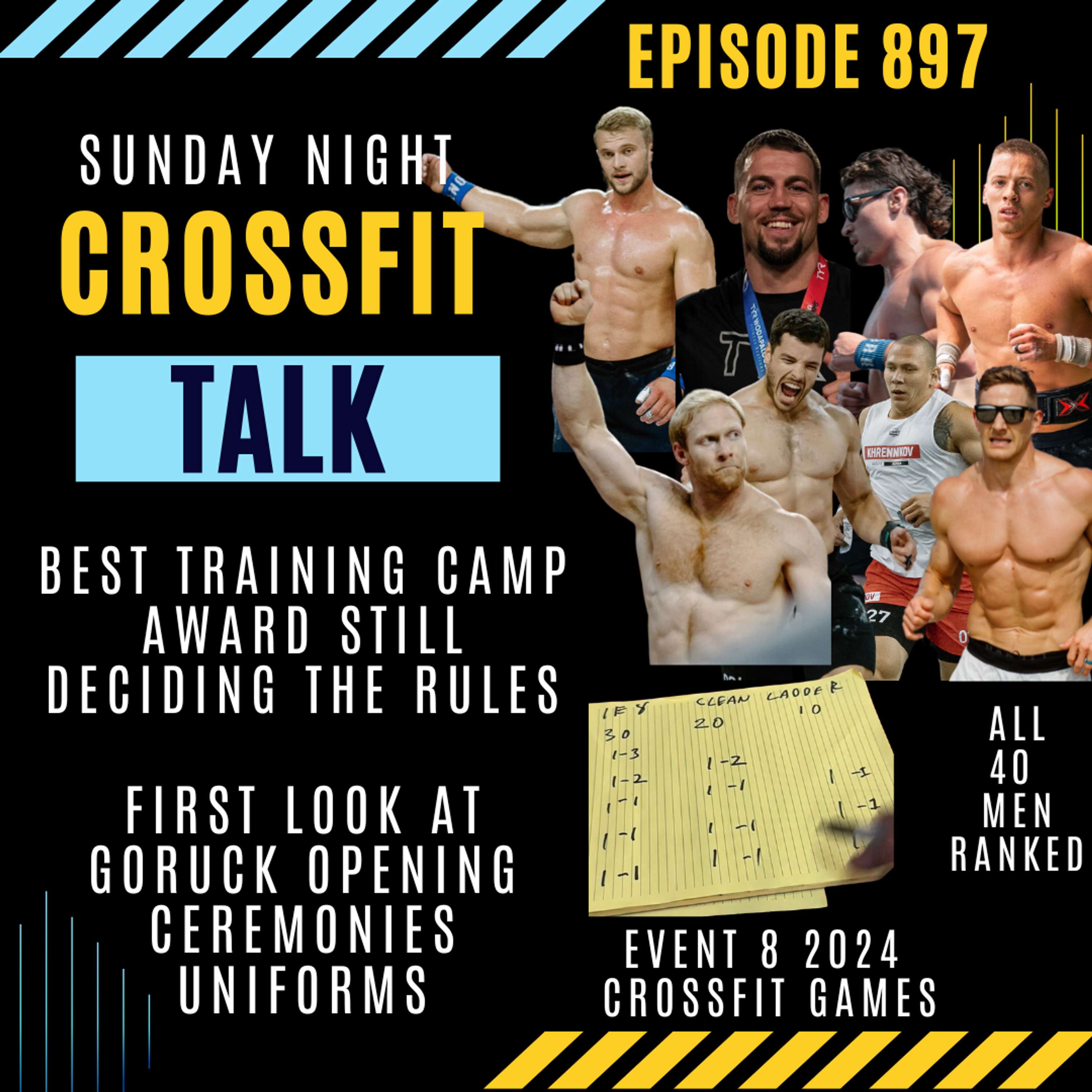 Sunday Night CrossFit Talk - We Rank the Men from 1 - 39