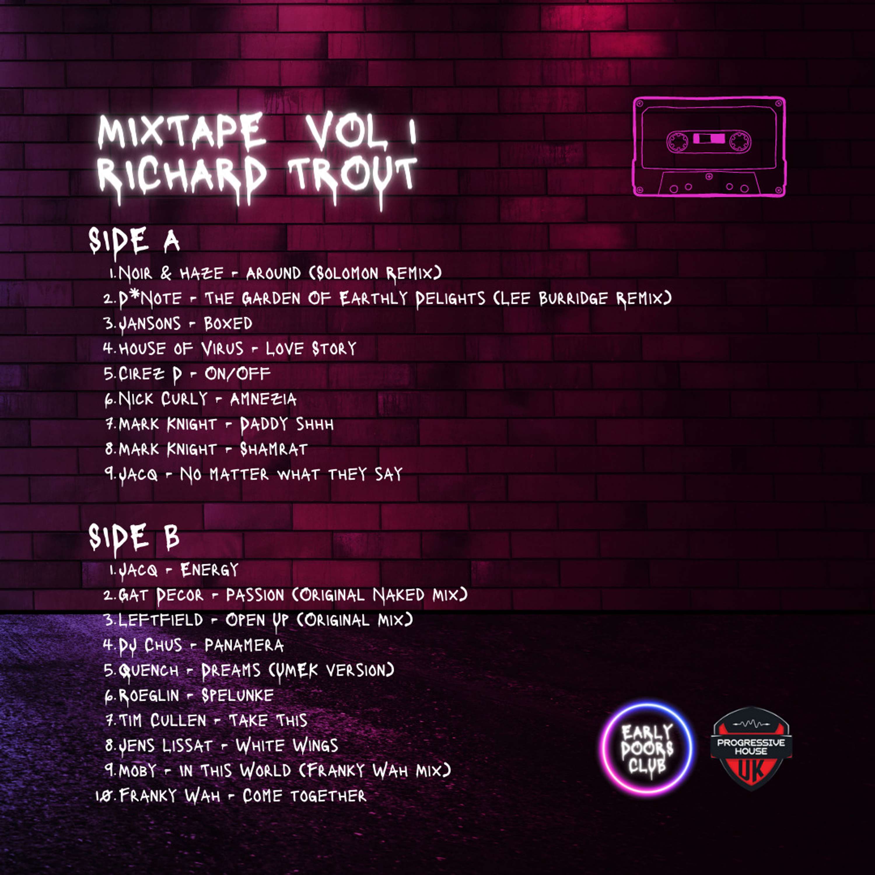 Early Doors Club Mixtape Vol 1 - Richard Trout