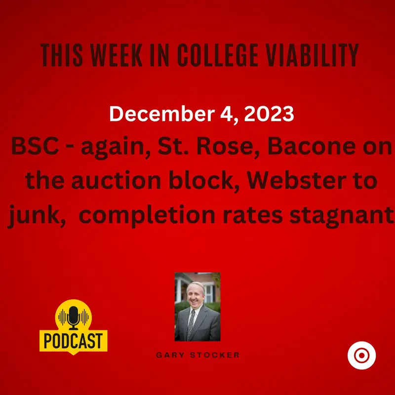 This Week In College Viability (TWICV) for December 4, 2023