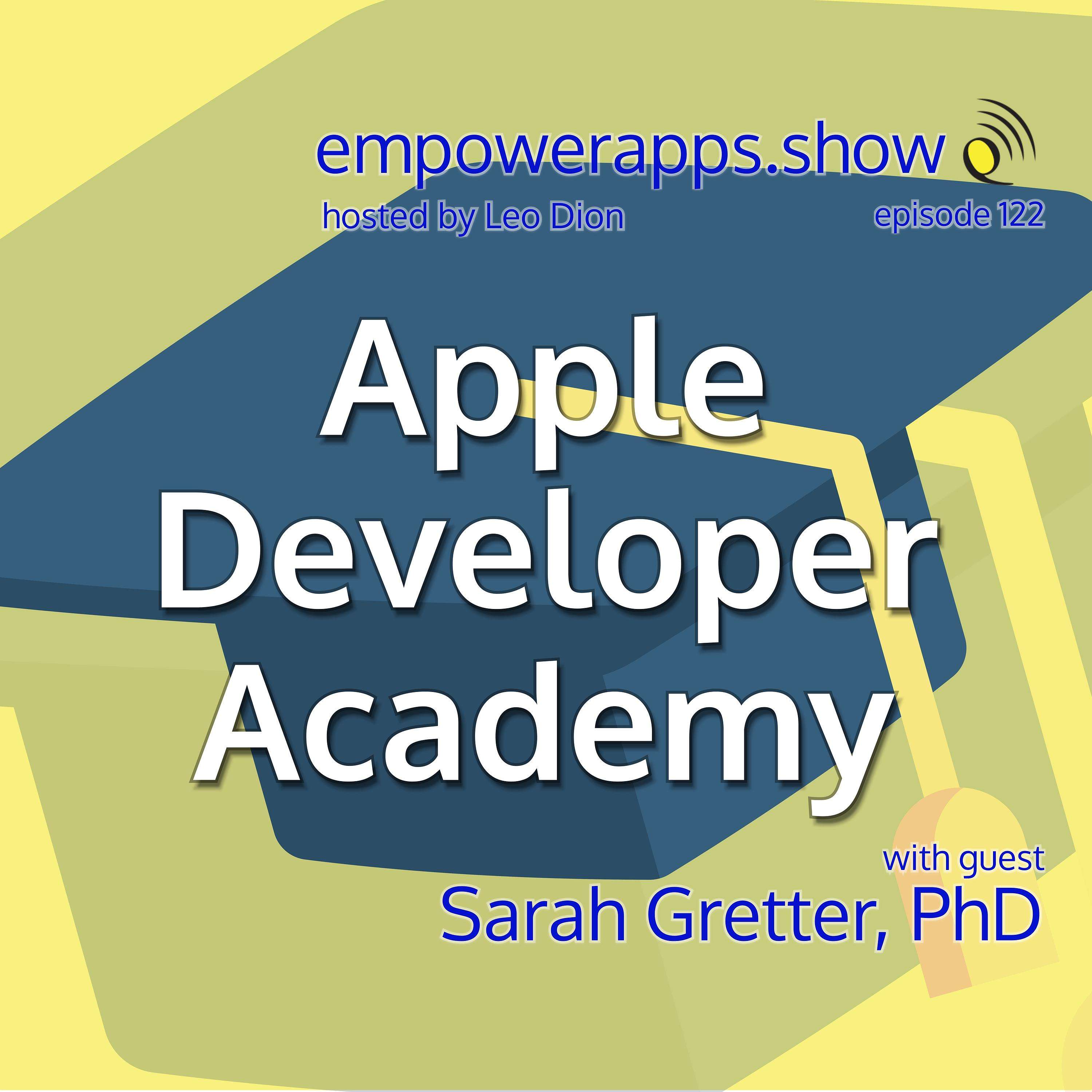 Apple Developer Academy with Sarah Gretter, PhD - podcast episode cover