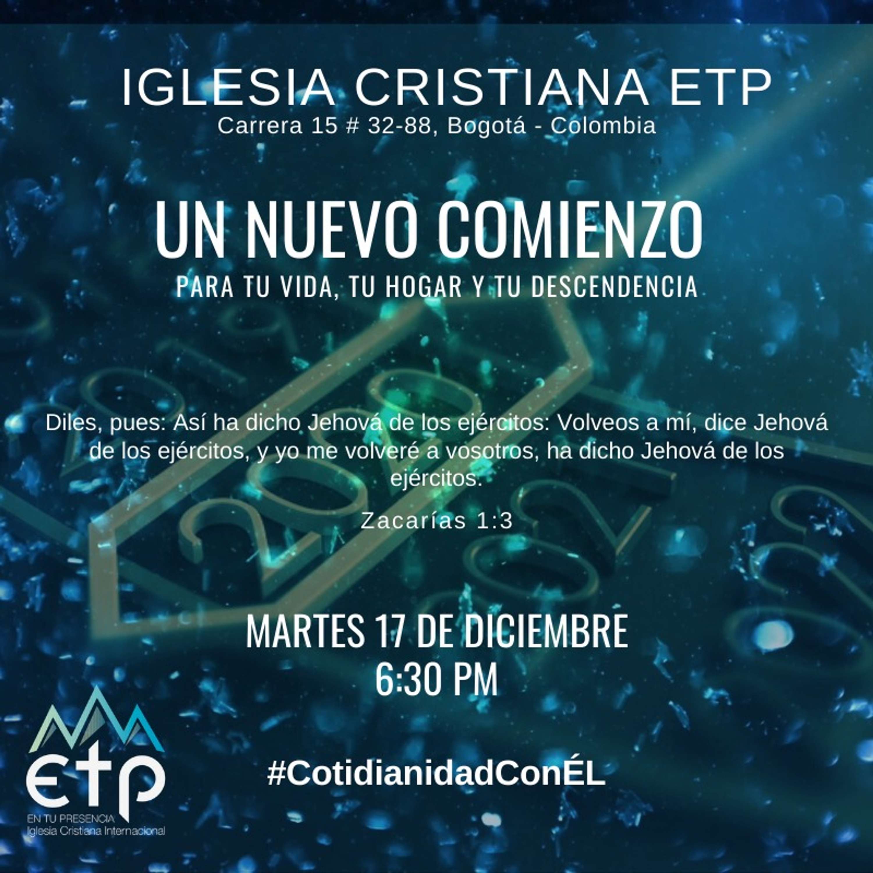 Charlas Pastores Luis Salas y Jeannette Noguera, Iglesia ETP
