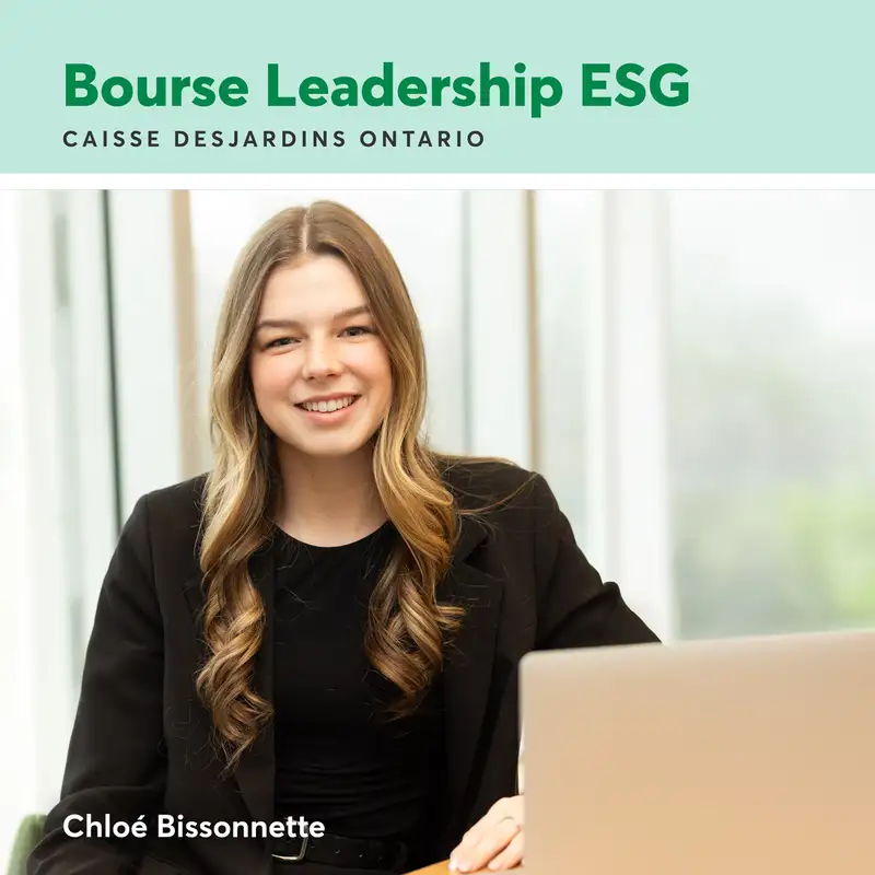 ENTREVUE - Chloé Bissonnette lauréate de la Bourse Leadership ESG 2025