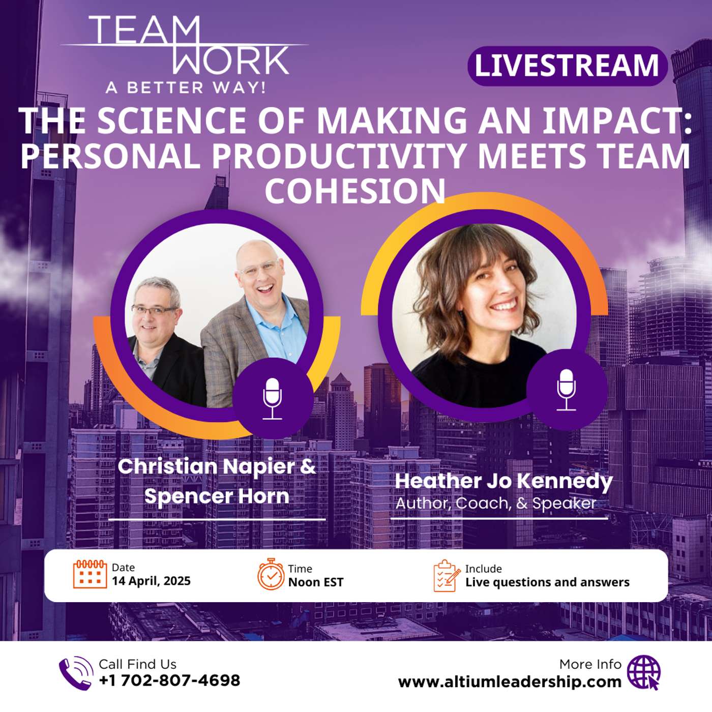 The Science of Making an Impact: Personal Productivity Meets Team Cohesion