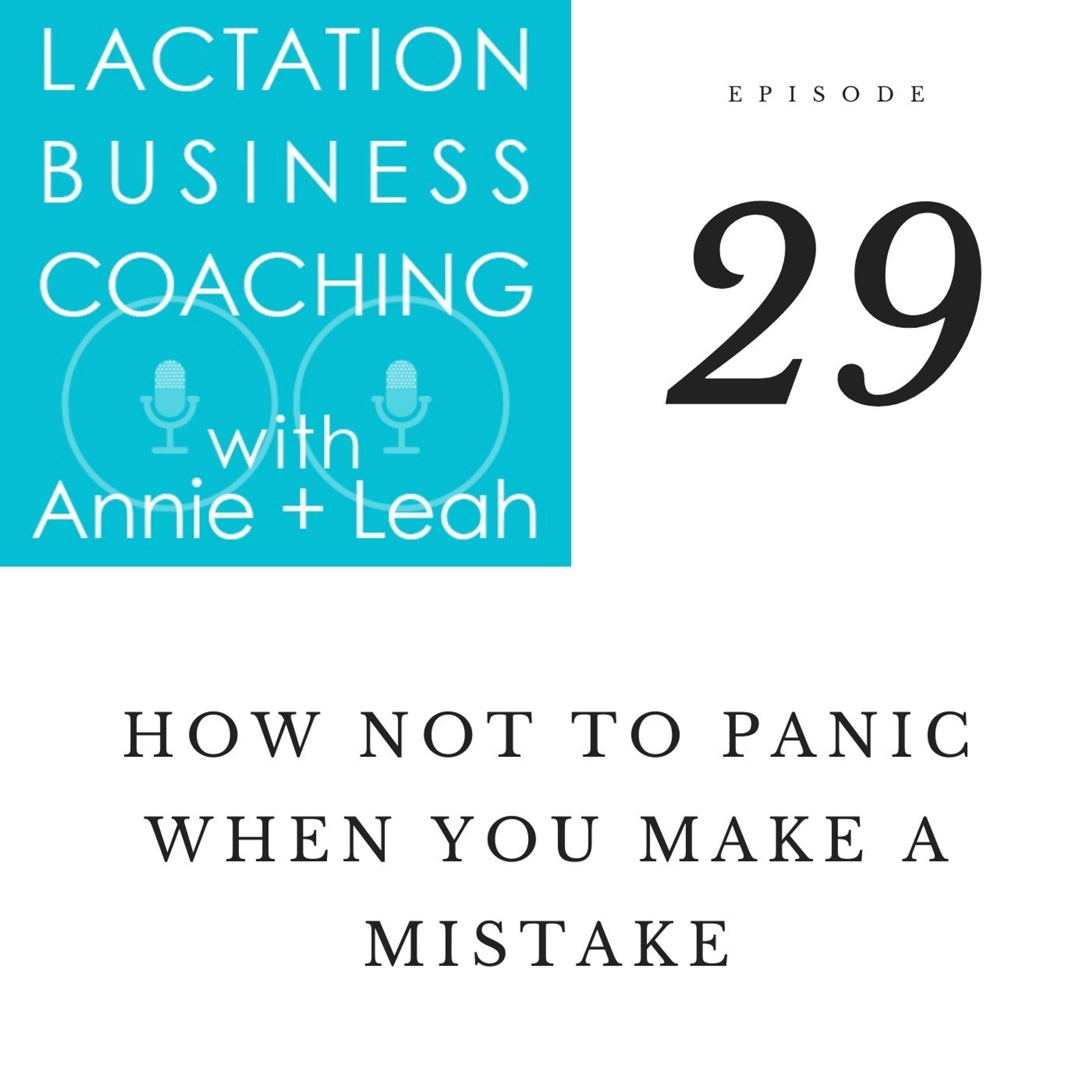 29 | How Not to Panic When You Make a Mistake