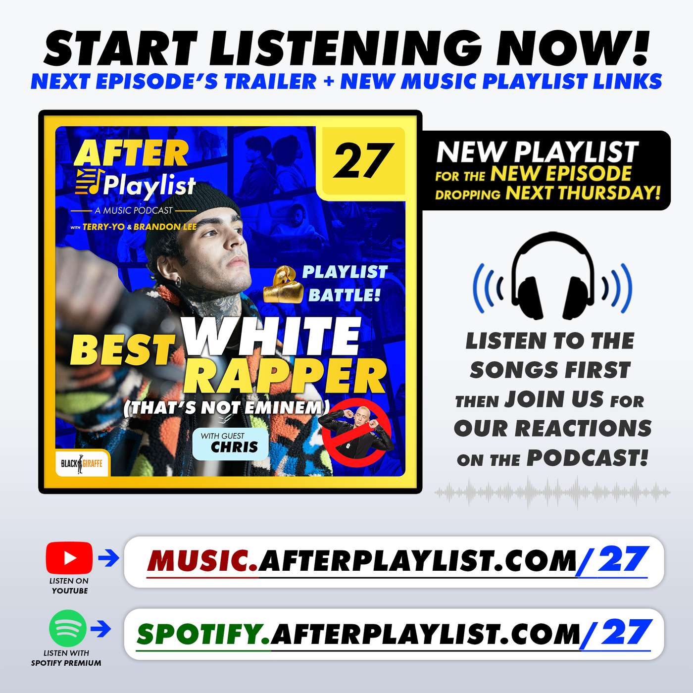 Playlist Battle! Best White Rapper (Episode Trailer + Music Links)