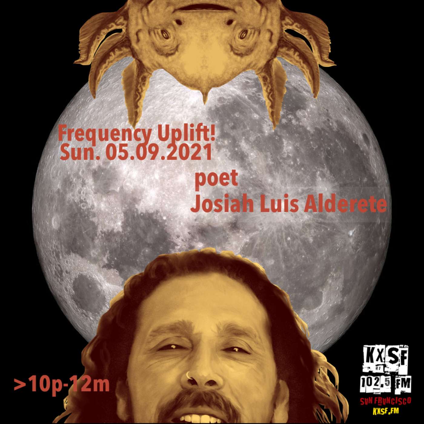 Frequency Uplift! Sun.05.09.2021 hosts poet Josiah Luis Alderete episode artwork