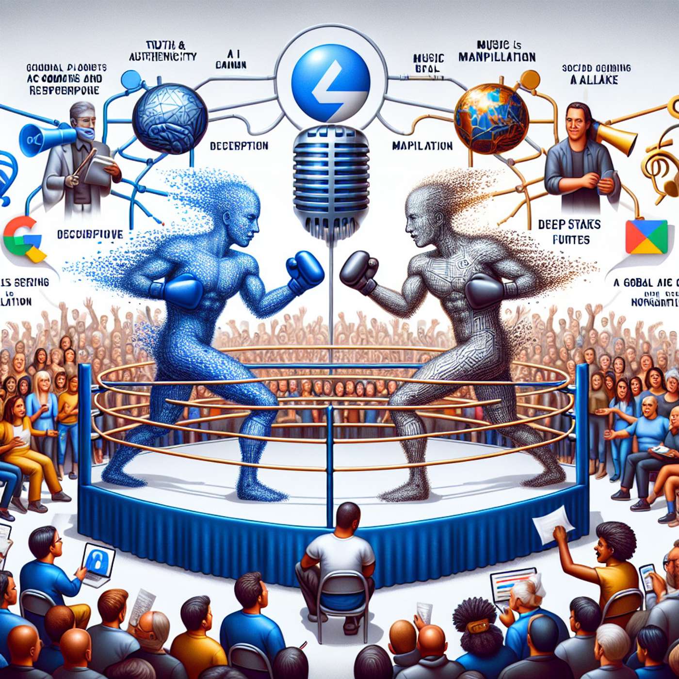 AI Manipulation Battle: TrueMedia vs Deepfakes, Discord's Record Breaker, AI Resurrects George Carlin, Music Stars vs Deepfake, Google's AI Initiative for Nonprofits, and Global AI Regulation Moves