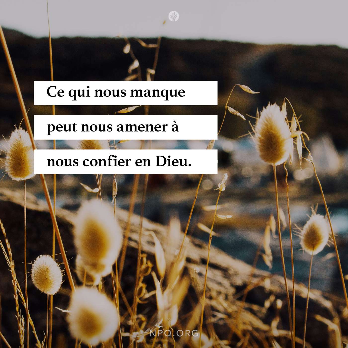 Brisé, mais béni