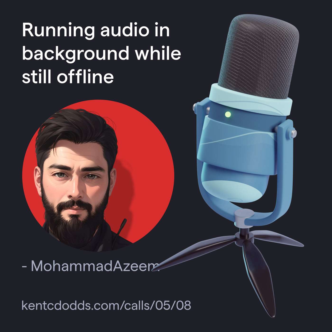 Running audio in background while still offline