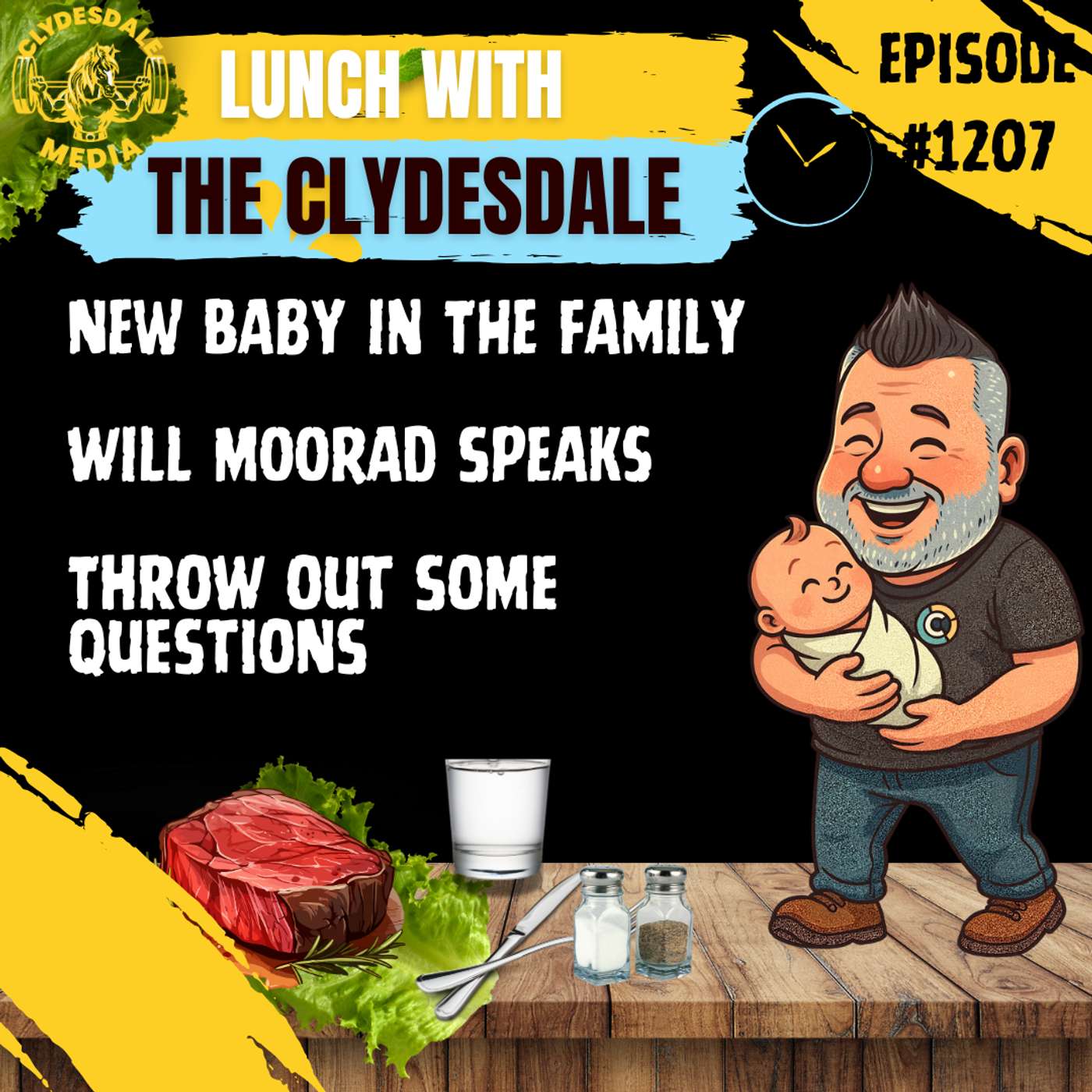 Lunch with the Clydesdale - New Addition to the Switzer Family