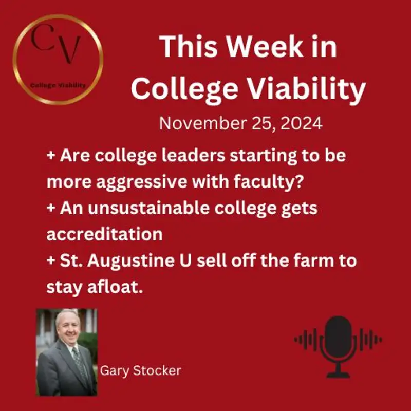 This Week In College Viability (TWICV) for November 25, 2024