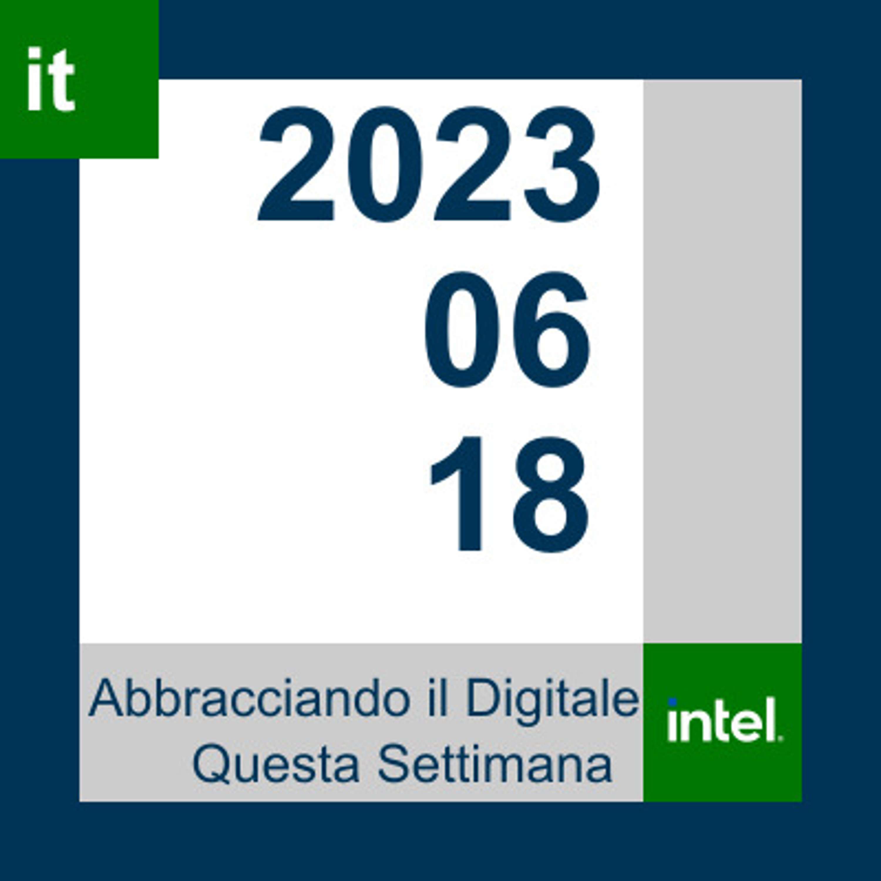 Abbracciare il digitale questa settimana