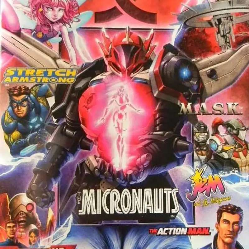 What if Jem & the Holograms were heroes in the Hasbro multiverse alongside Micronauts, Transformers, GI Joe, MASK, Candyland, Inhumanoids, Stretch Armstrong, and others? (from Unit-E comic book)