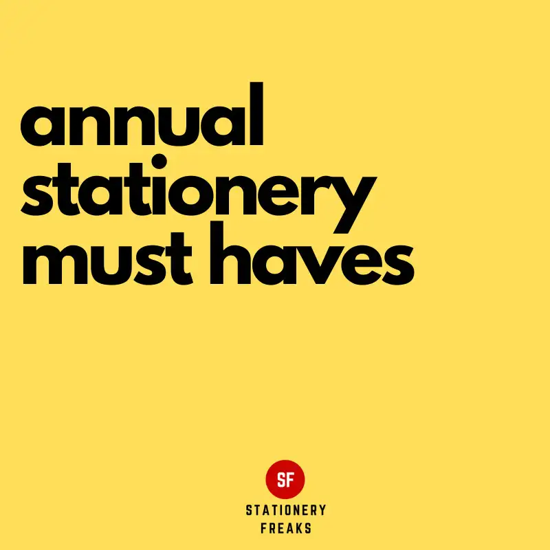 Our annual stationery must haves
